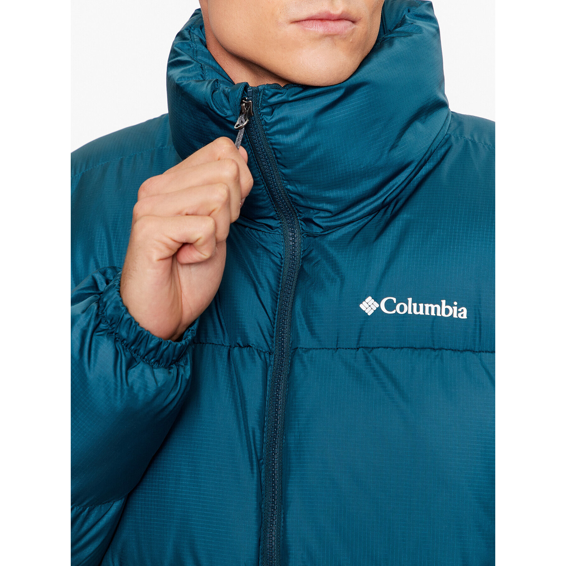 Columbia Geacă din puf Puffect™ II Jacket Albastru Regular Fit - Pled.ro