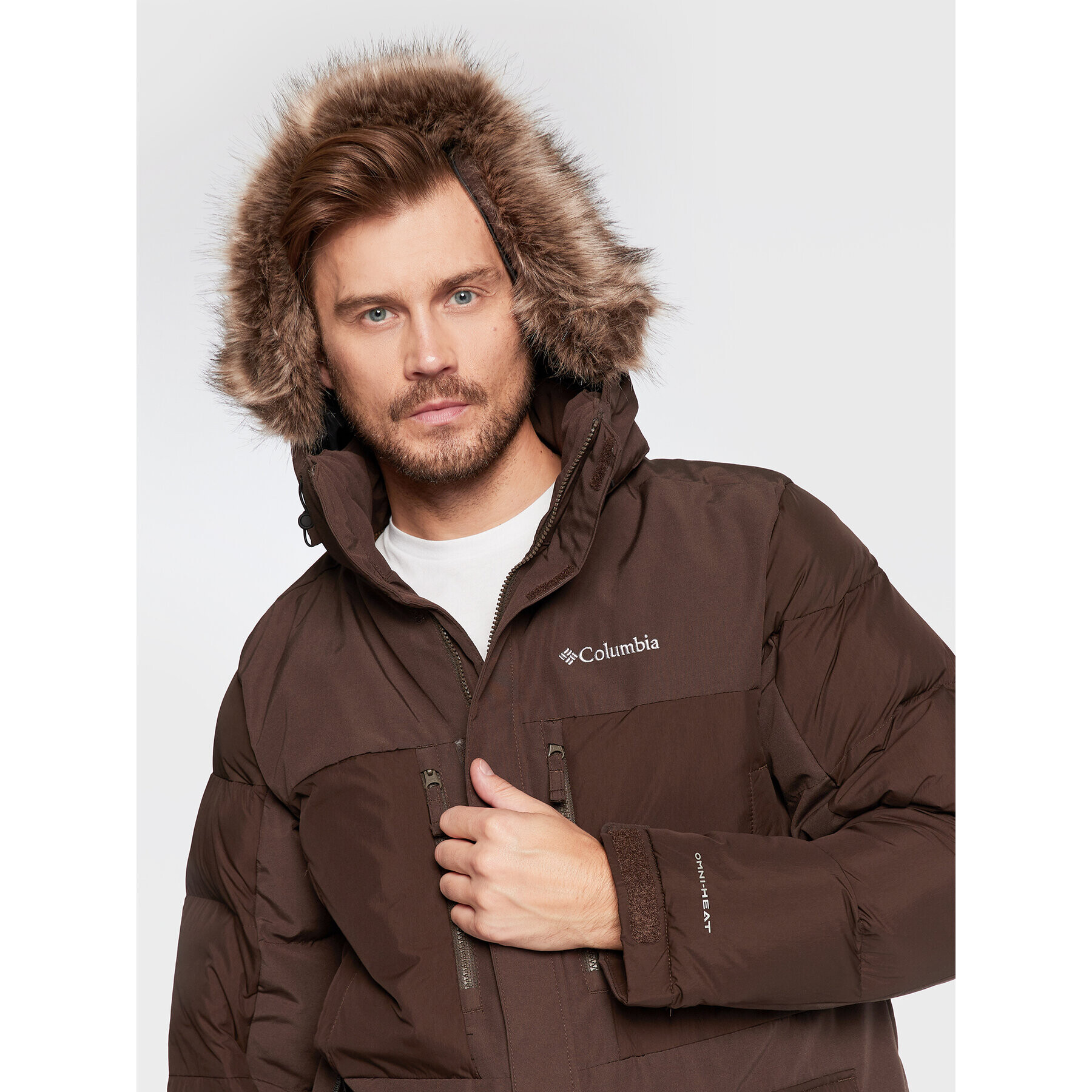 Columbia Geacă de iarnă Peak Fusion™ 1957493 Maro Regular Fit - Pled.ro