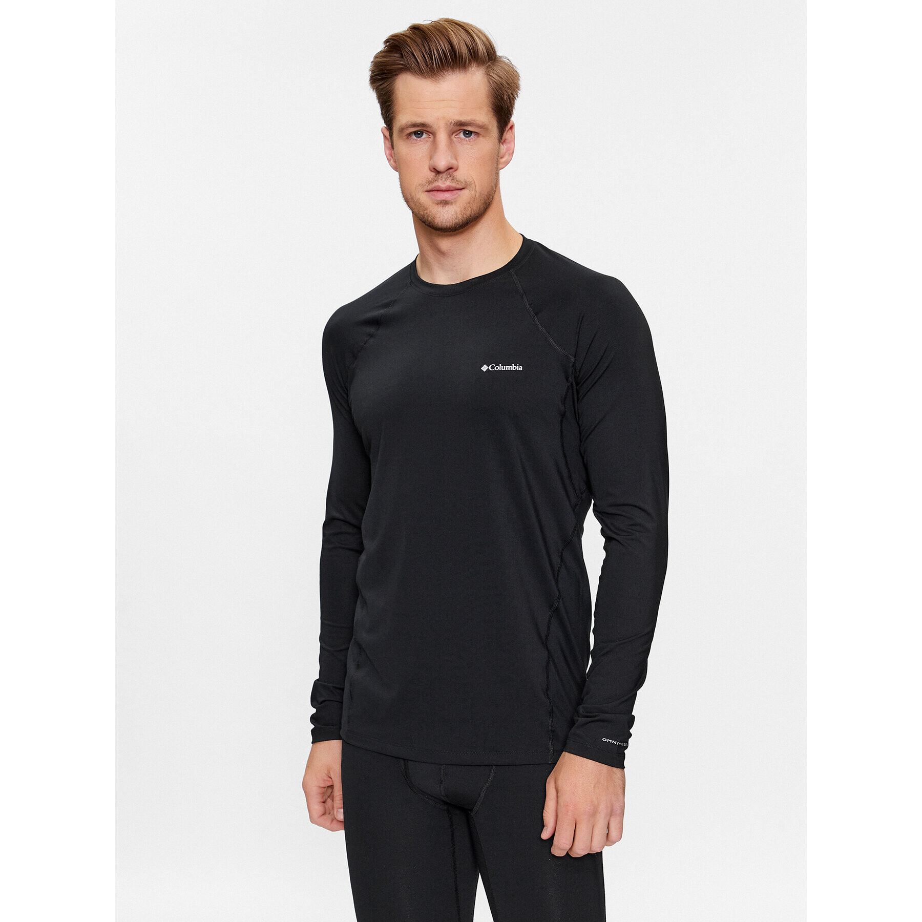 Columbia Lenjerie de corp termoactivă partea de sus Midweight Stretch Long Sleeve Top Negru Regular Fit - Pled.ro