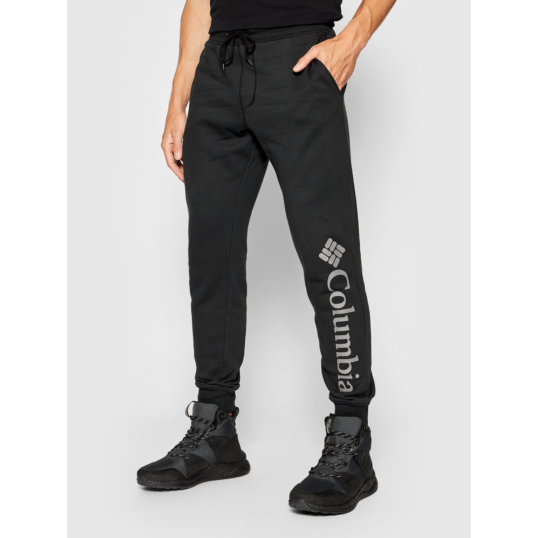 Columbia Pantaloni trening Csc Logo 1911601 Negru Regular Fit - Pled.ro