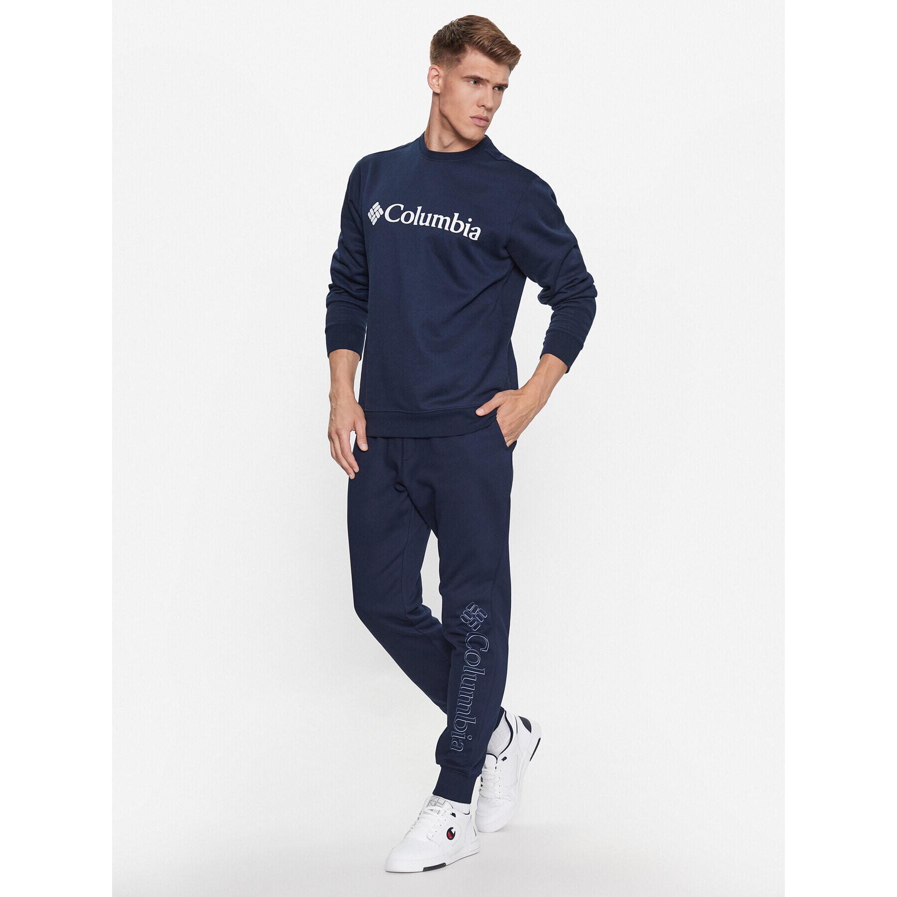 Columbia Pantaloni trening M CSC Logo™ Fleece Jogger II Albastru Regular Fit - Pled.ro