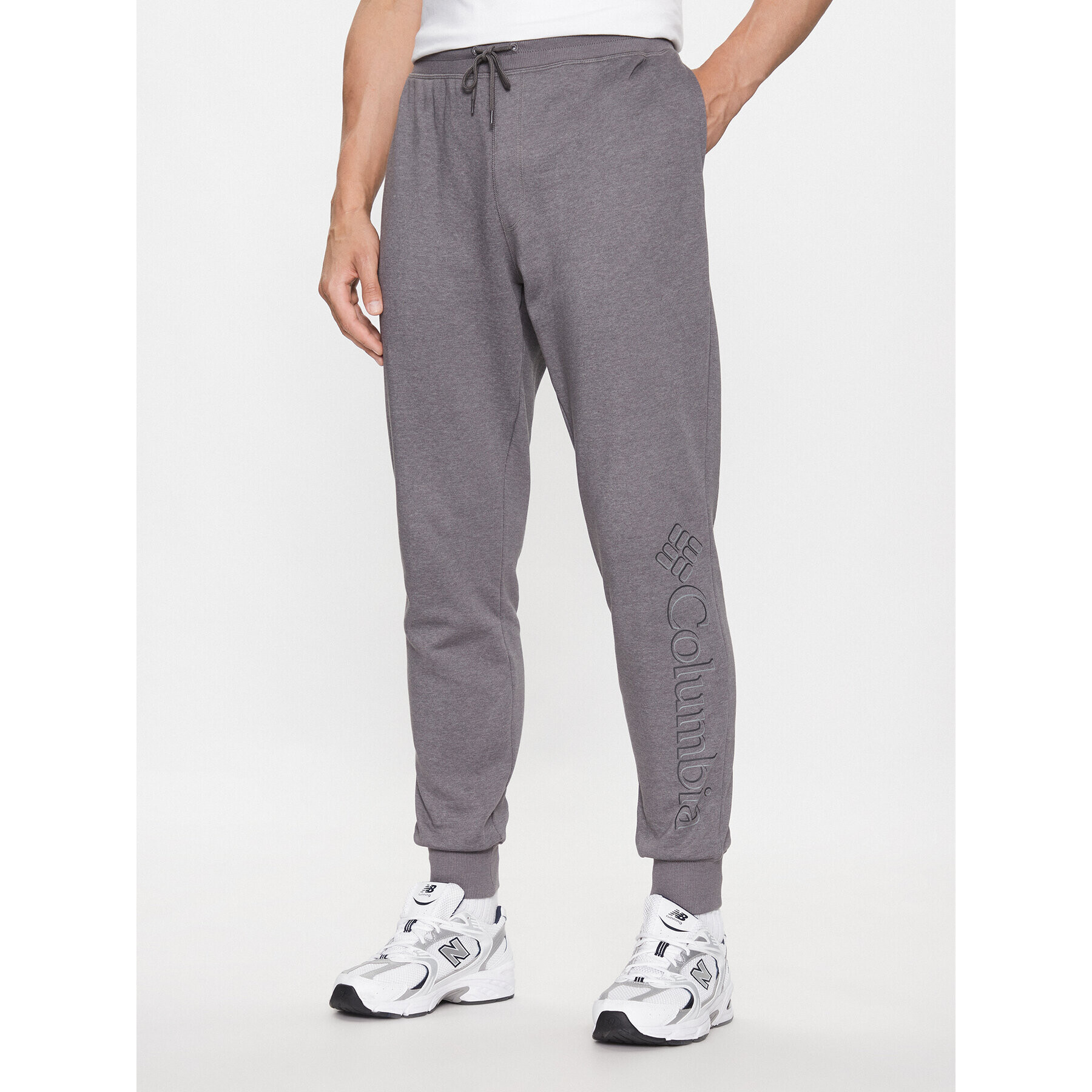 Columbia Pantaloni trening M CSC Logo™ Fleece Jogger II Gri Regular Fit - Pled.ro