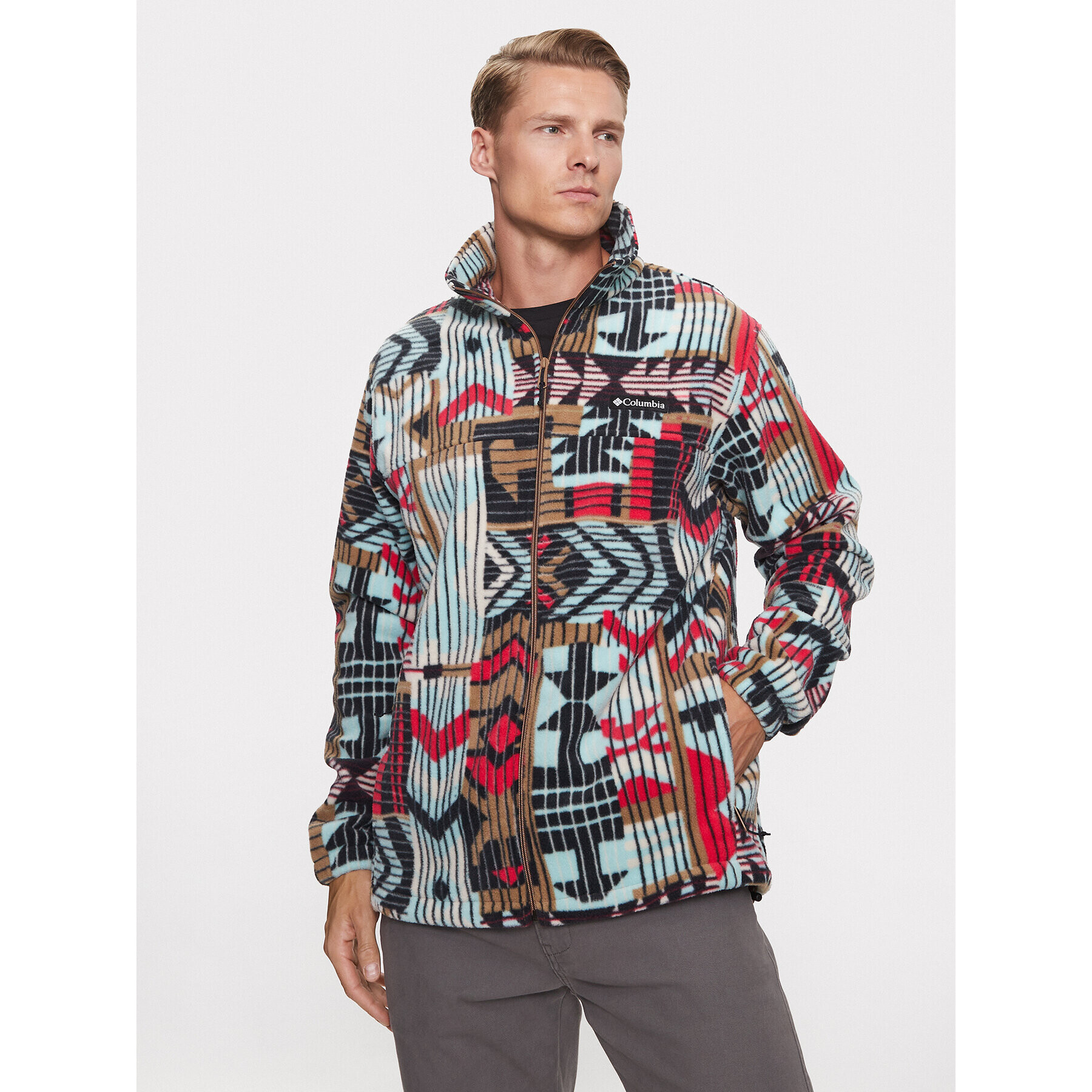 Columbia Polar Steens Mountain™ Printed Jacket Maro Regular Fit - Pled.ro