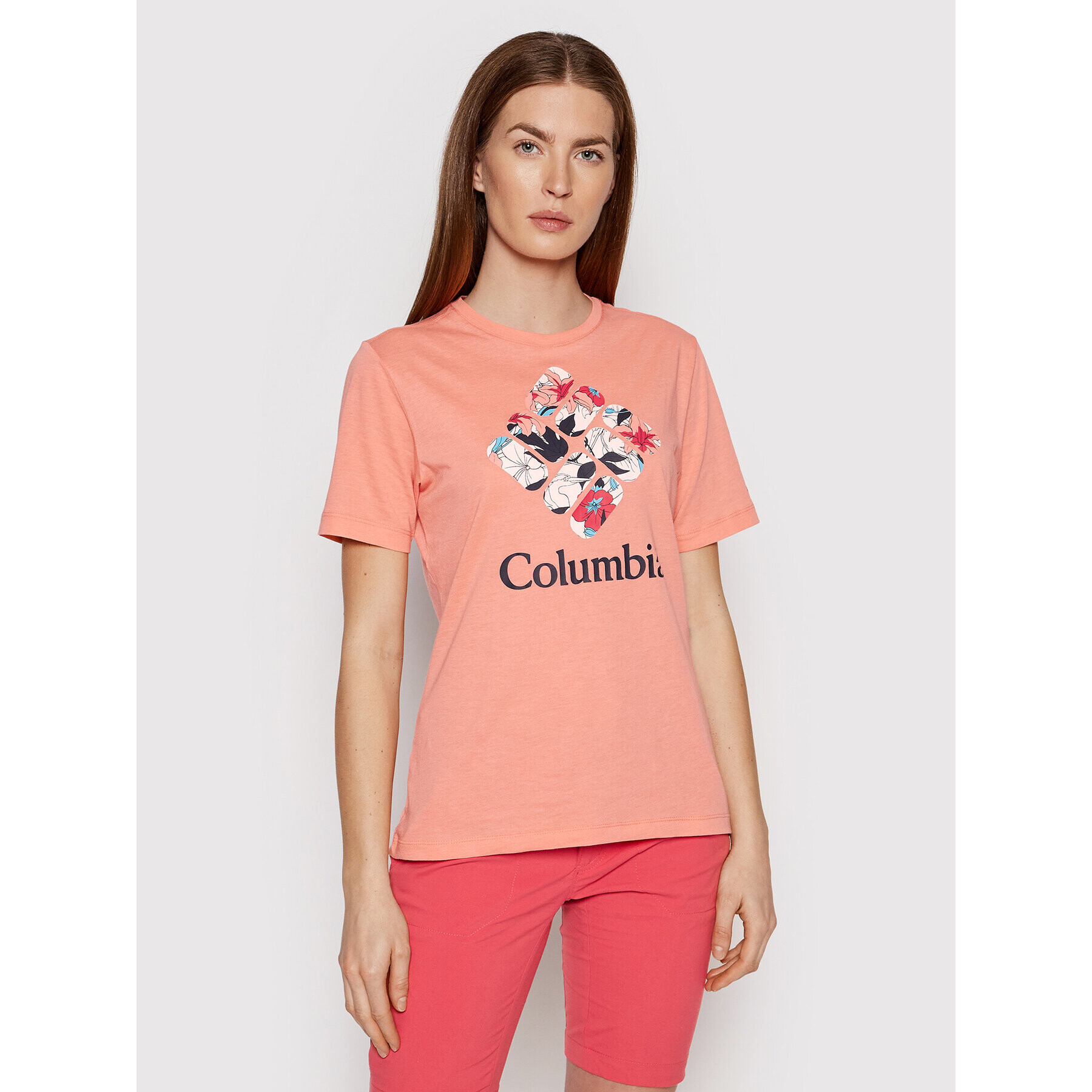 Columbia Tricou Bluebird Day 1934002 Portocaliu Relaxed Fit - Pled.ro