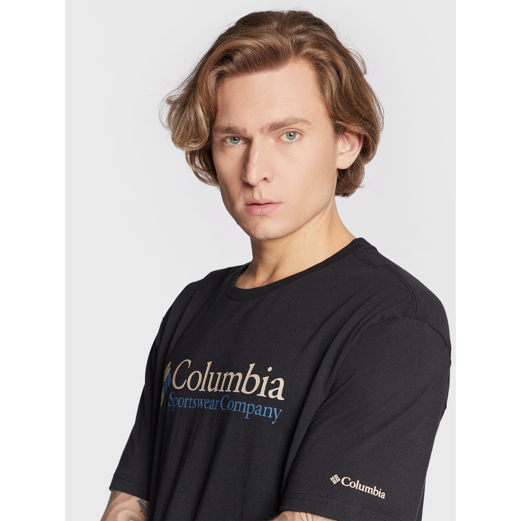 Columbia Tricou Csc BAsic Logo 1680053 Negru Regular Fit - Pled.ro