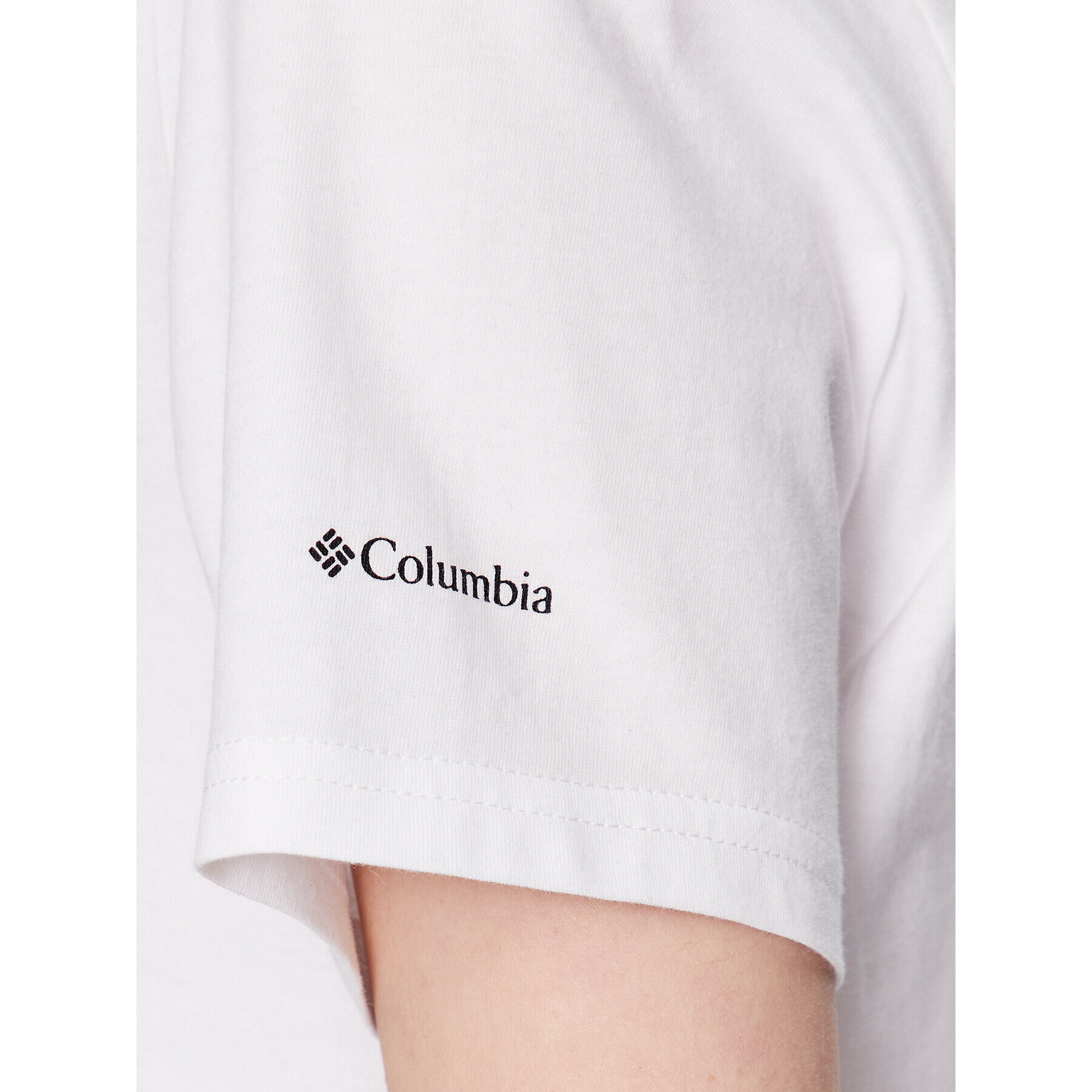 Columbia Tricou North Casades 1930051 Alb Cropped Fit - Pled.ro