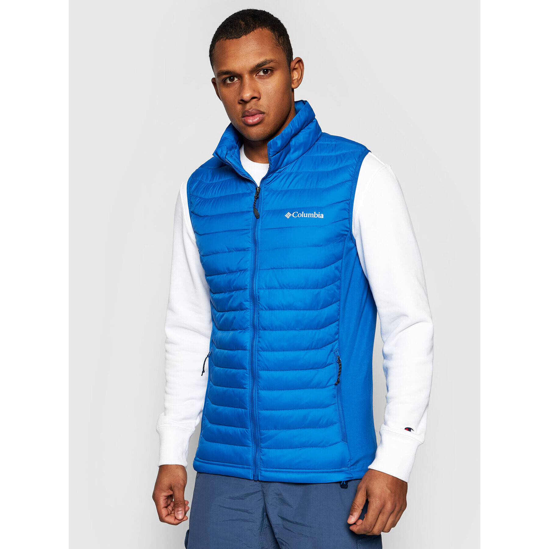 Columbia Vestă Powder Pass Vest 1842414 Albastru Regular Fit - Pled.ro