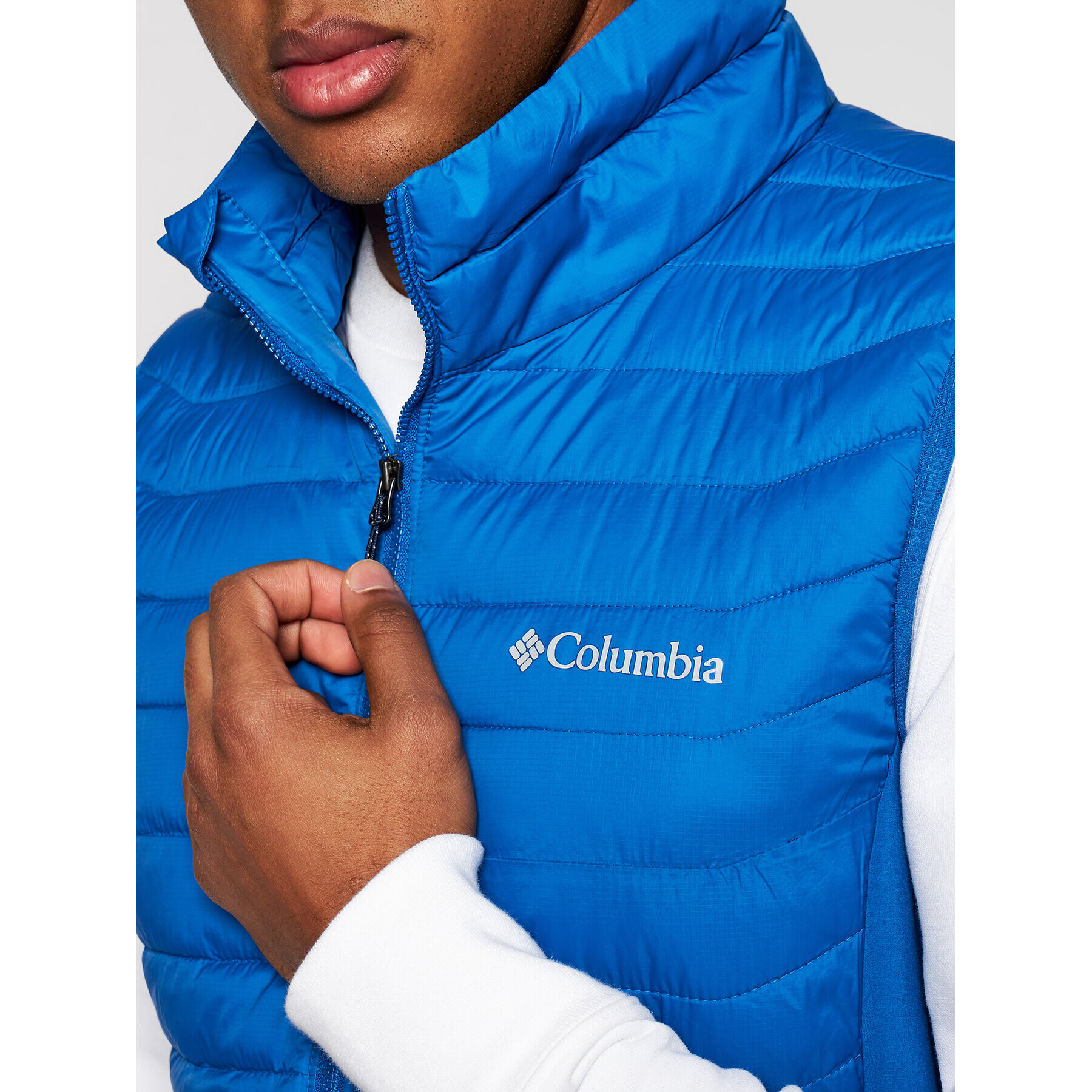 Columbia Vestă Powder Pass Vest 1842414 Albastru Regular Fit - Pled.ro