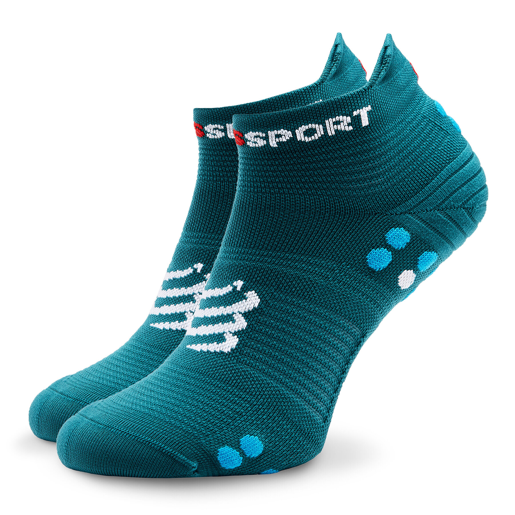 Compressport Șosete Medii Unisex Pro Racing Socks v4.0 Run Low XU00047B Verde - Pled.ro