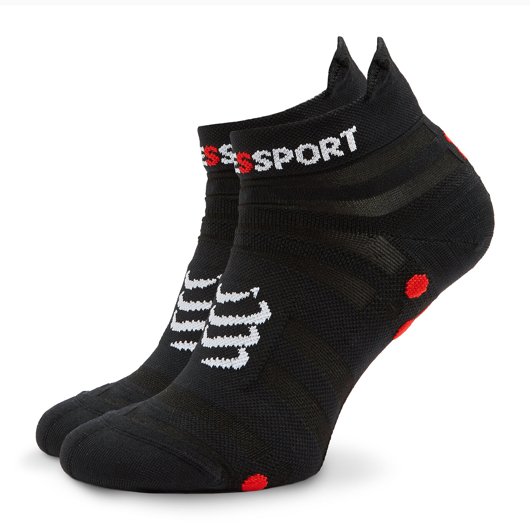 Compressport Șosete Medii Unisex Pro Racing Socks v4.0 Ultralight Run Low XU00051B Negru - Pled.ro