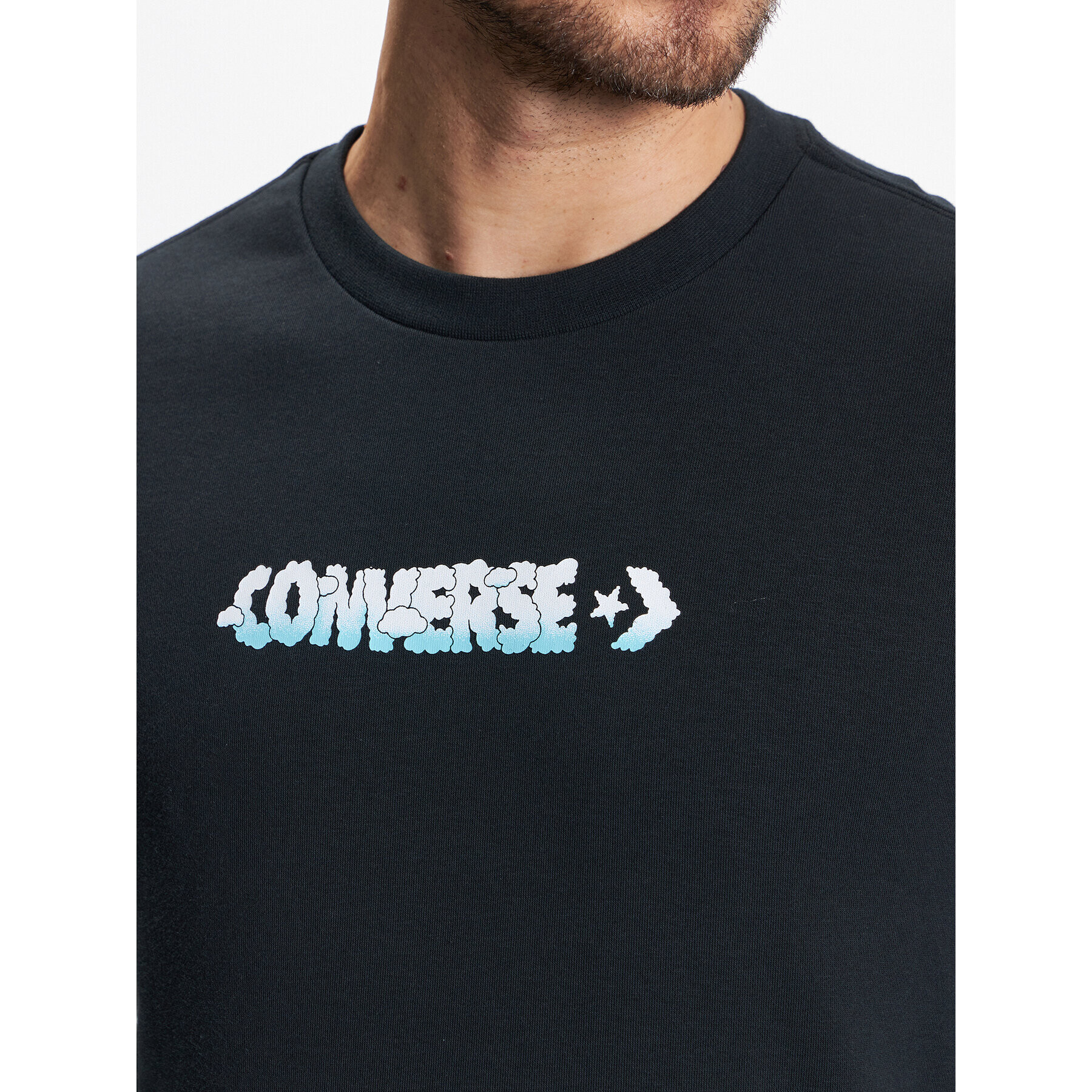 Converse Bluză 10024617-A01 Negru Regular Fit - Pled.ro