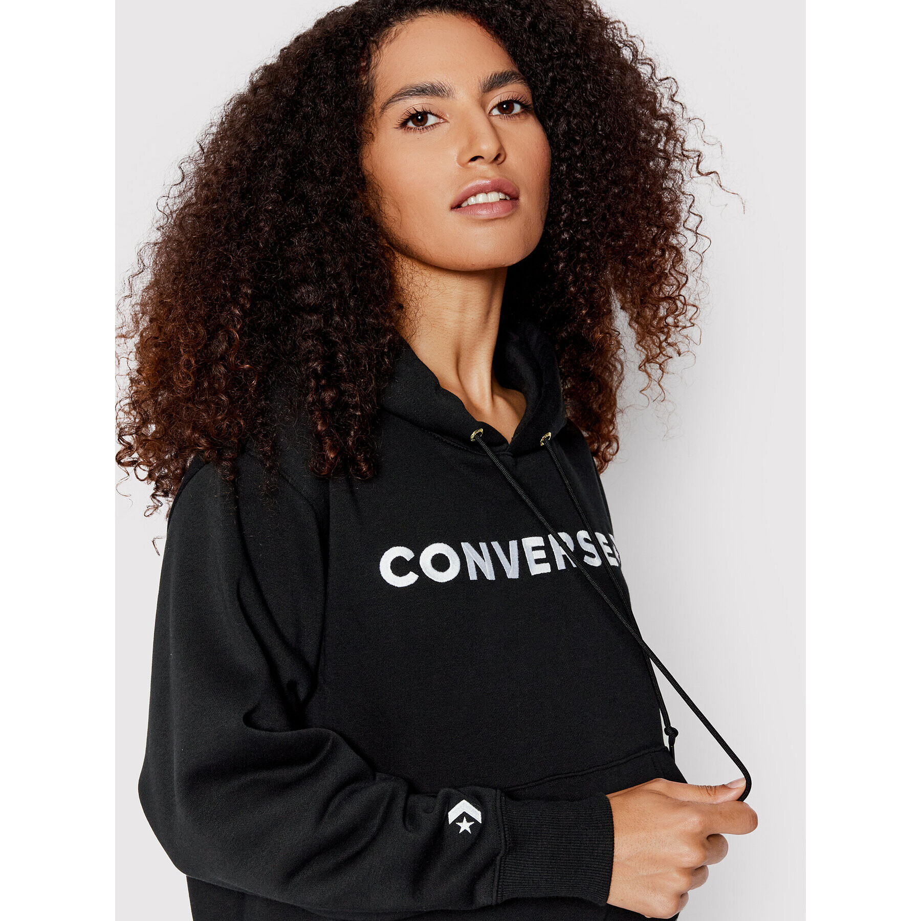 Converse Bluză Icon Play 10023970-A01 Negru Regular Fit - Pled.ro