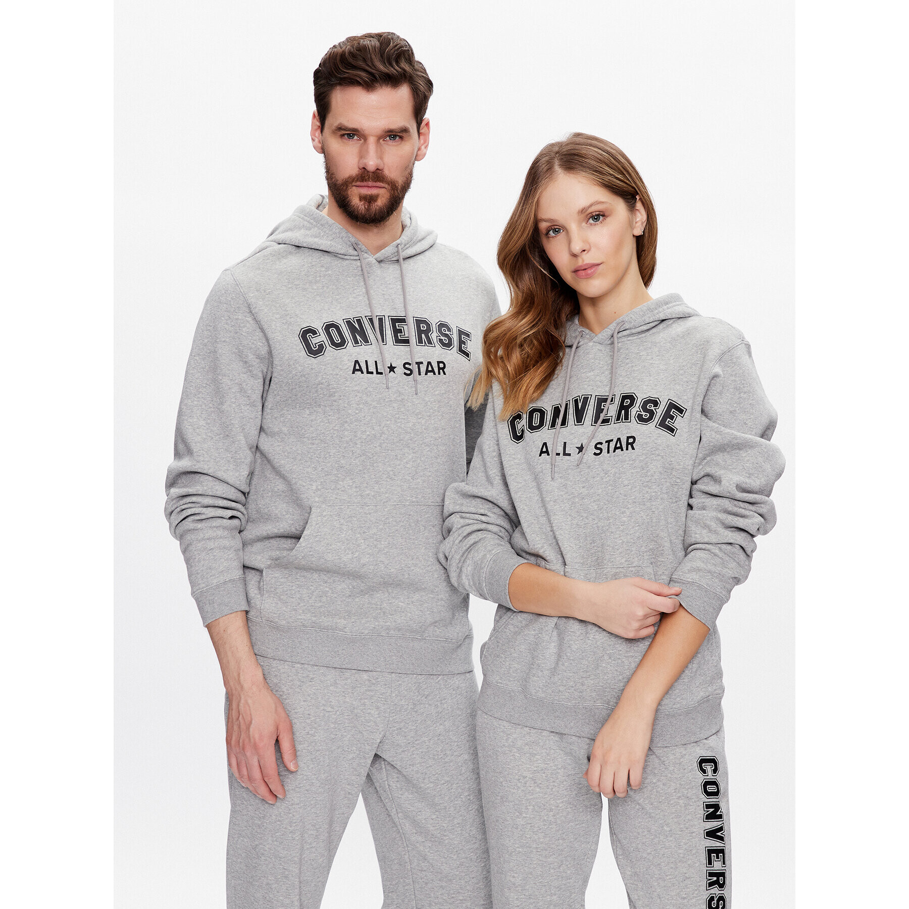 Converse Bluză Unisex 10025411-A04 Gri Standard Fit - Pled.ro