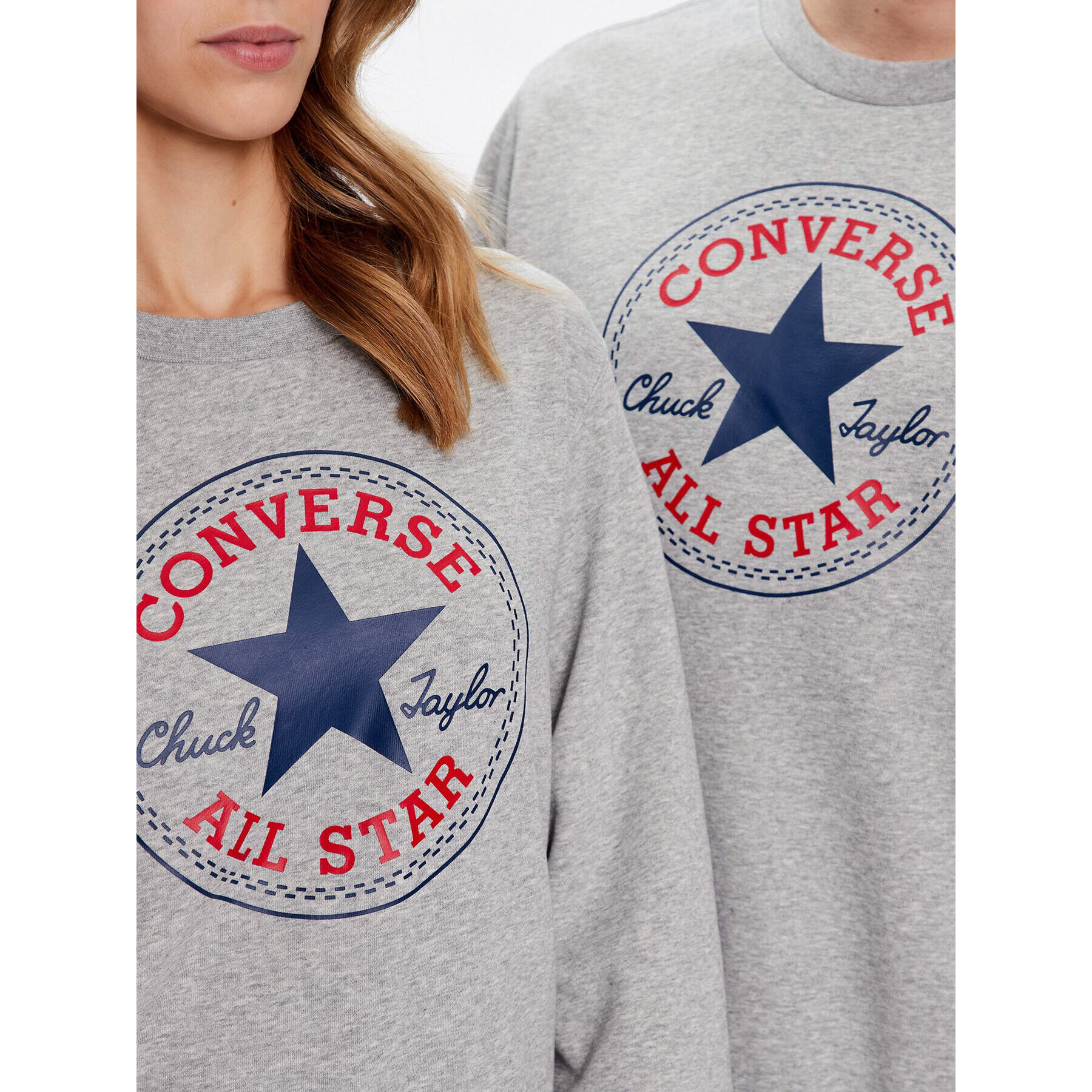 Converse Bluză Unisex 10025471-A03 Gri Standard Fit - Pled.ro