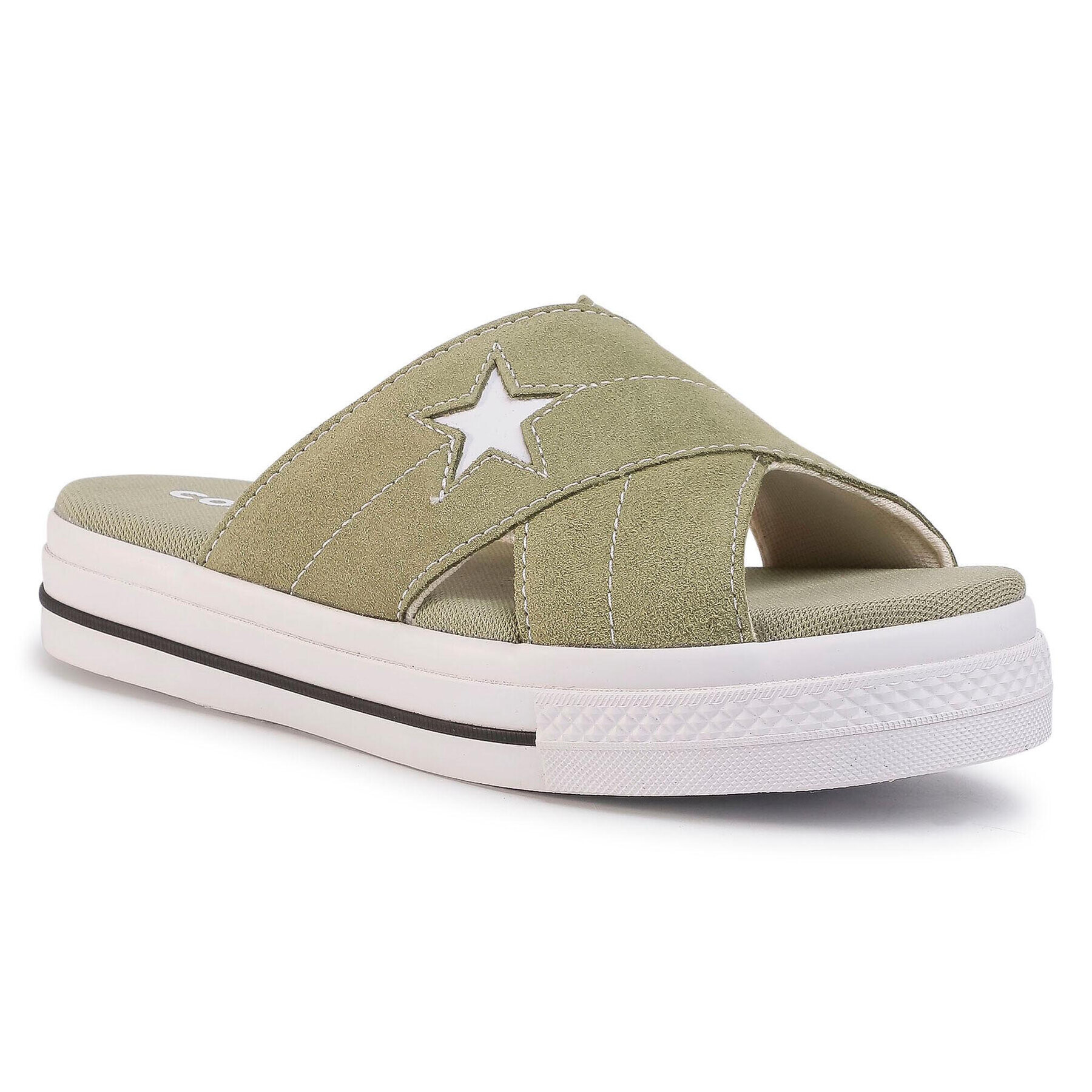 Converse Șlapi One Star Sandal Slip 567723C Verde - Pled.ro