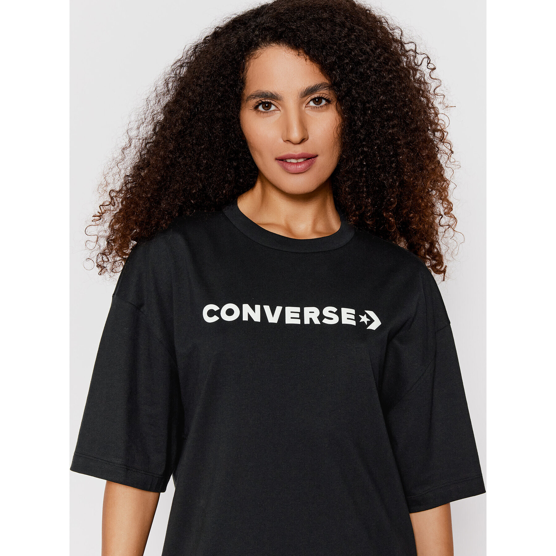 Converse Rochie de zi Icon Play 10023921-A01 Negru Relaxed Fit - Pled.ro