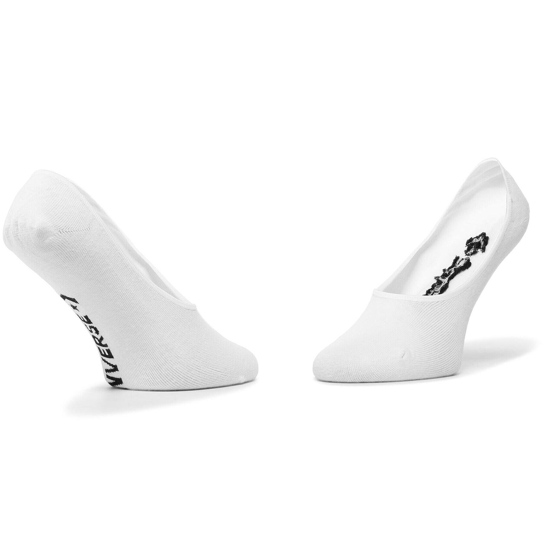 Converse Set de 2 perechi de șosete scurte pentru bărbați E749W-2020 Alb - Pled.ro