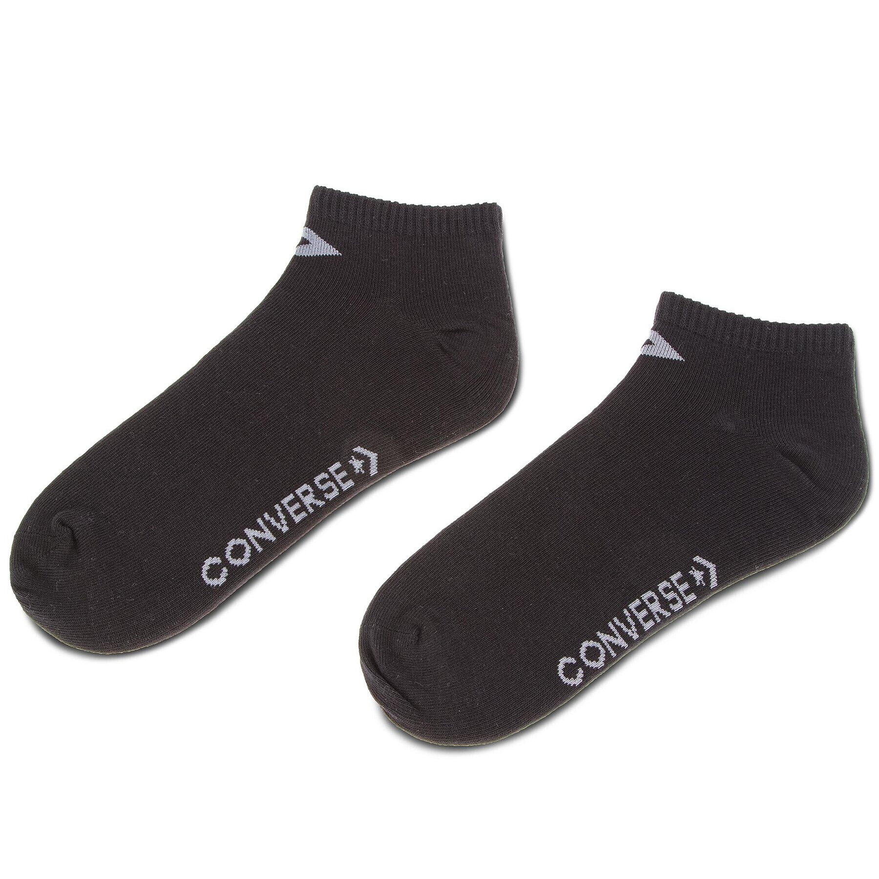 Converse Set de 3 perechi de șosete joase unisex E747B-3010 Negru - Pled.ro