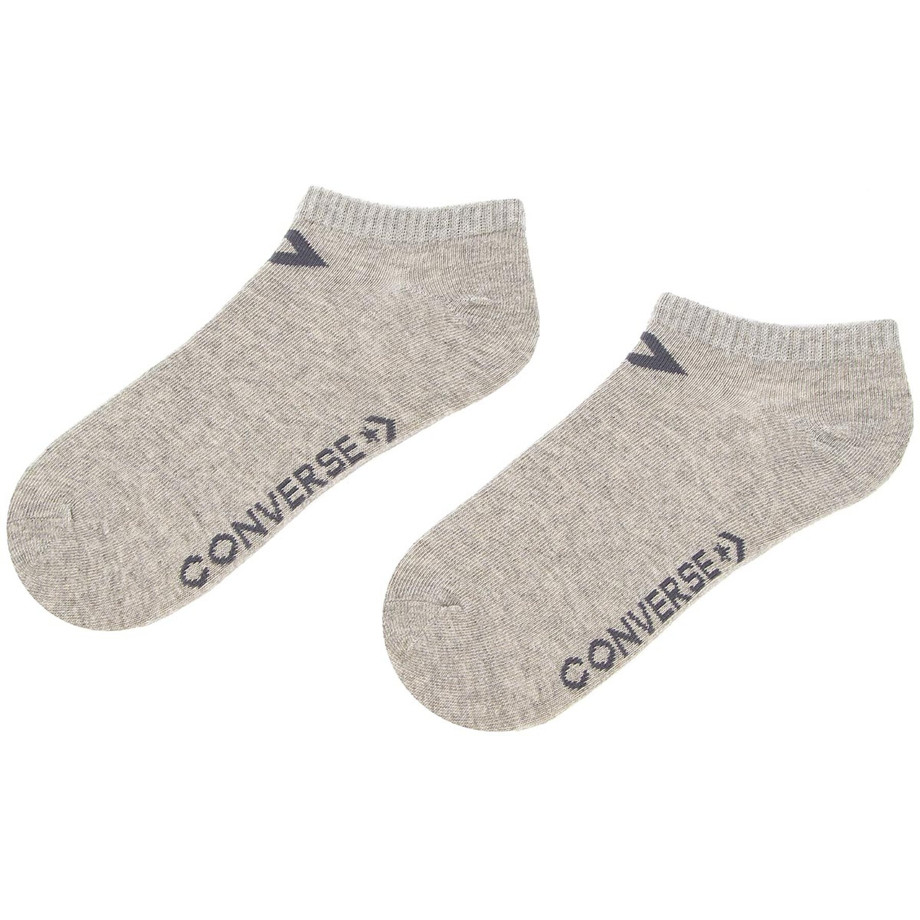 Converse Set de 3 perechi de șosete medii de damă E751A-3009 Gri - Pled.ro