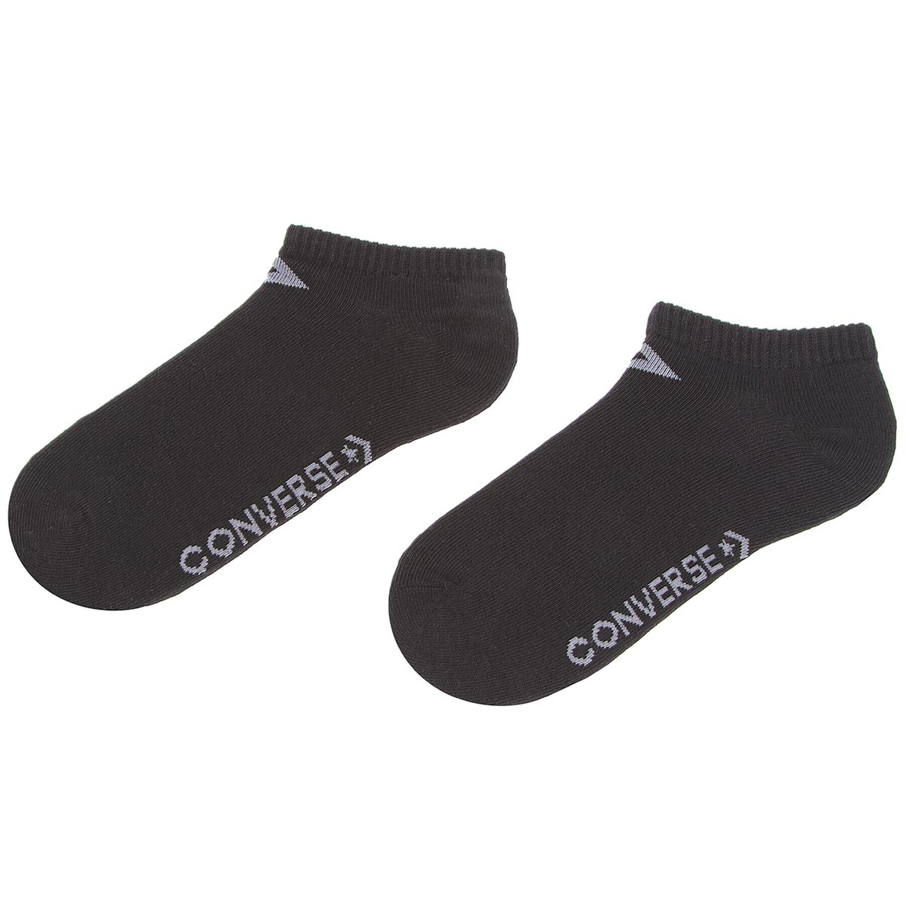 Converse Set de 3 perechi de șosete medii de damă E751B-3009 Negru - Pled.ro