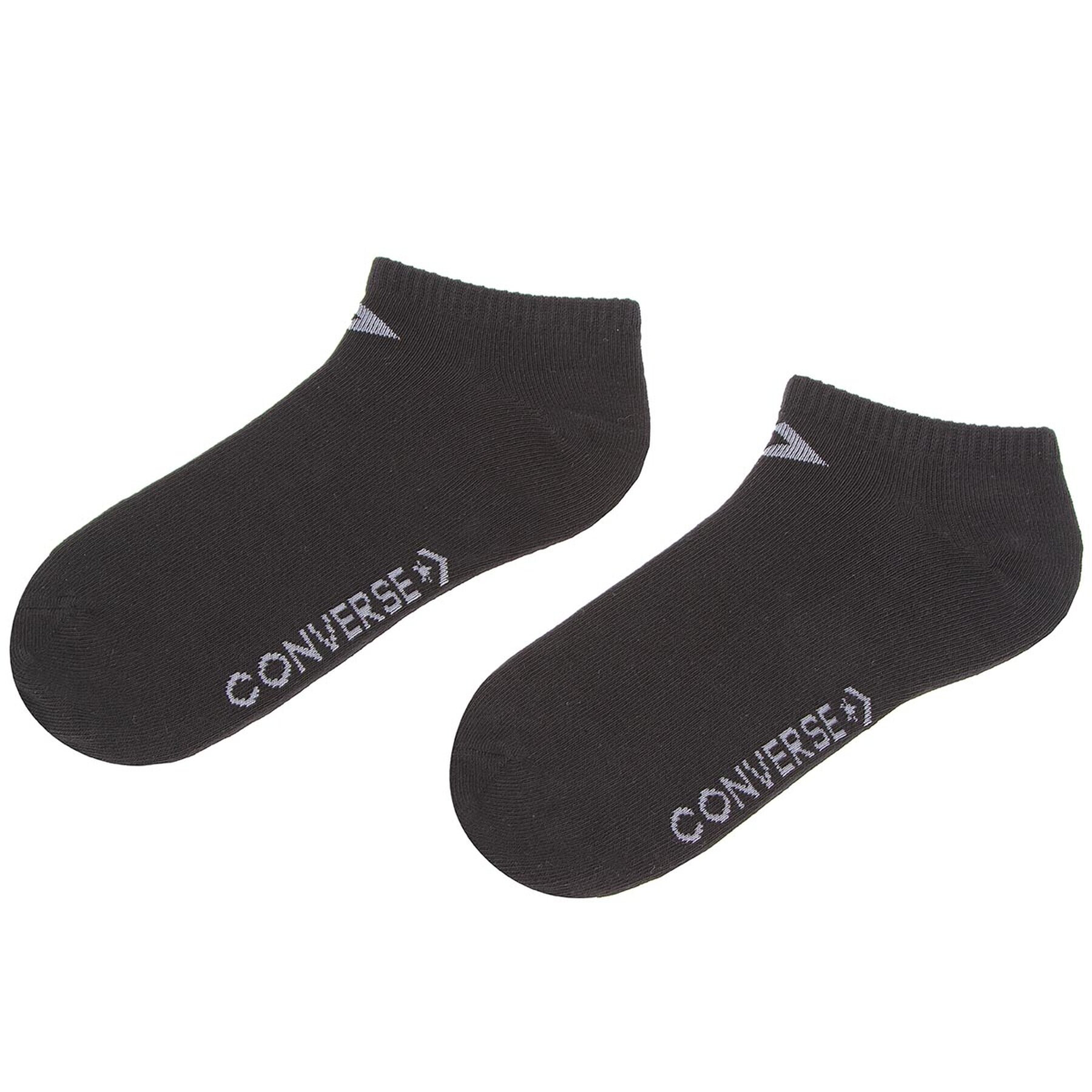 Converse Set de 3 perechi de șosete medii de damă E751B-3012 Negru - Pled.ro