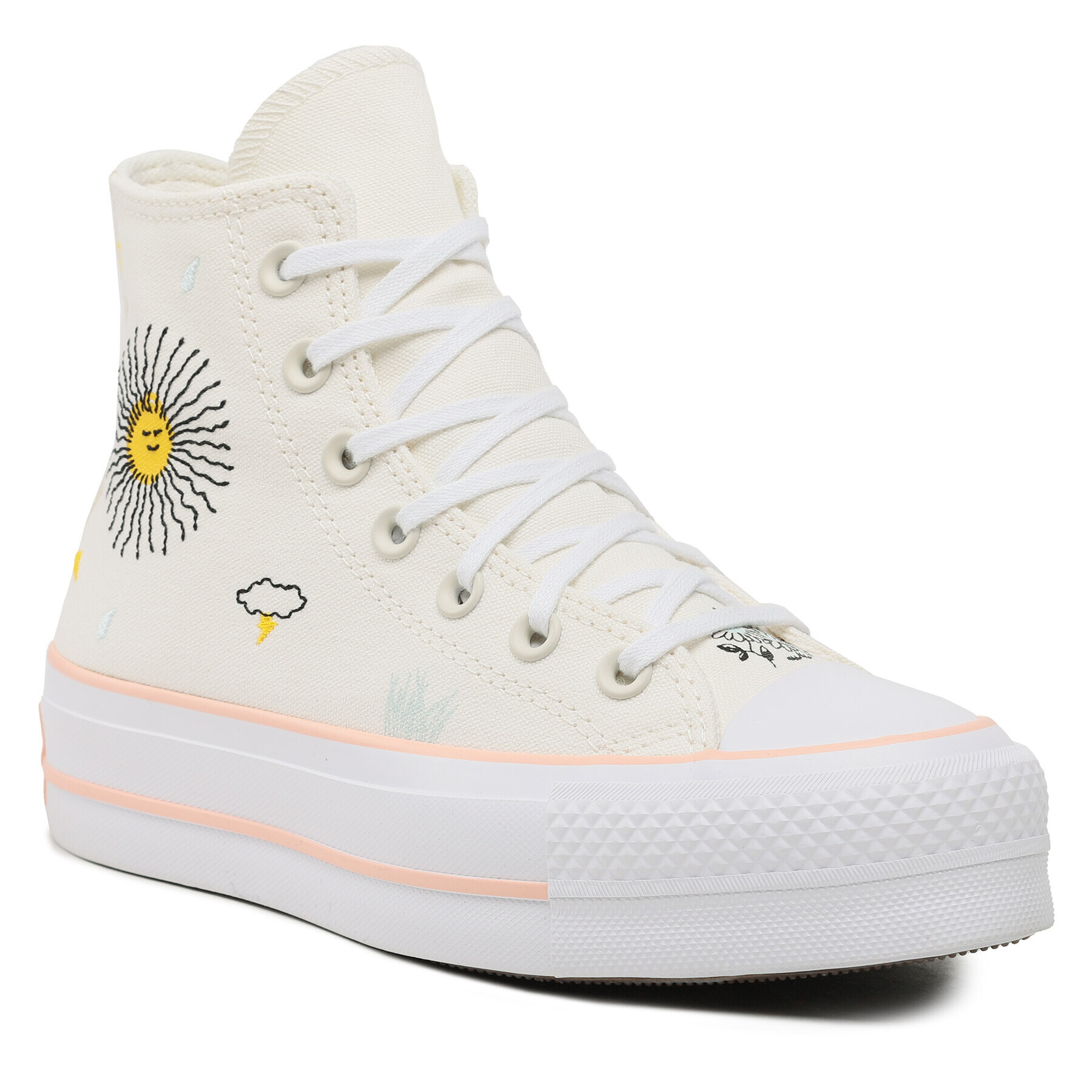 Converse Teniși Chuck Taylor All Star Lift A03516C Écru - Pled.ro