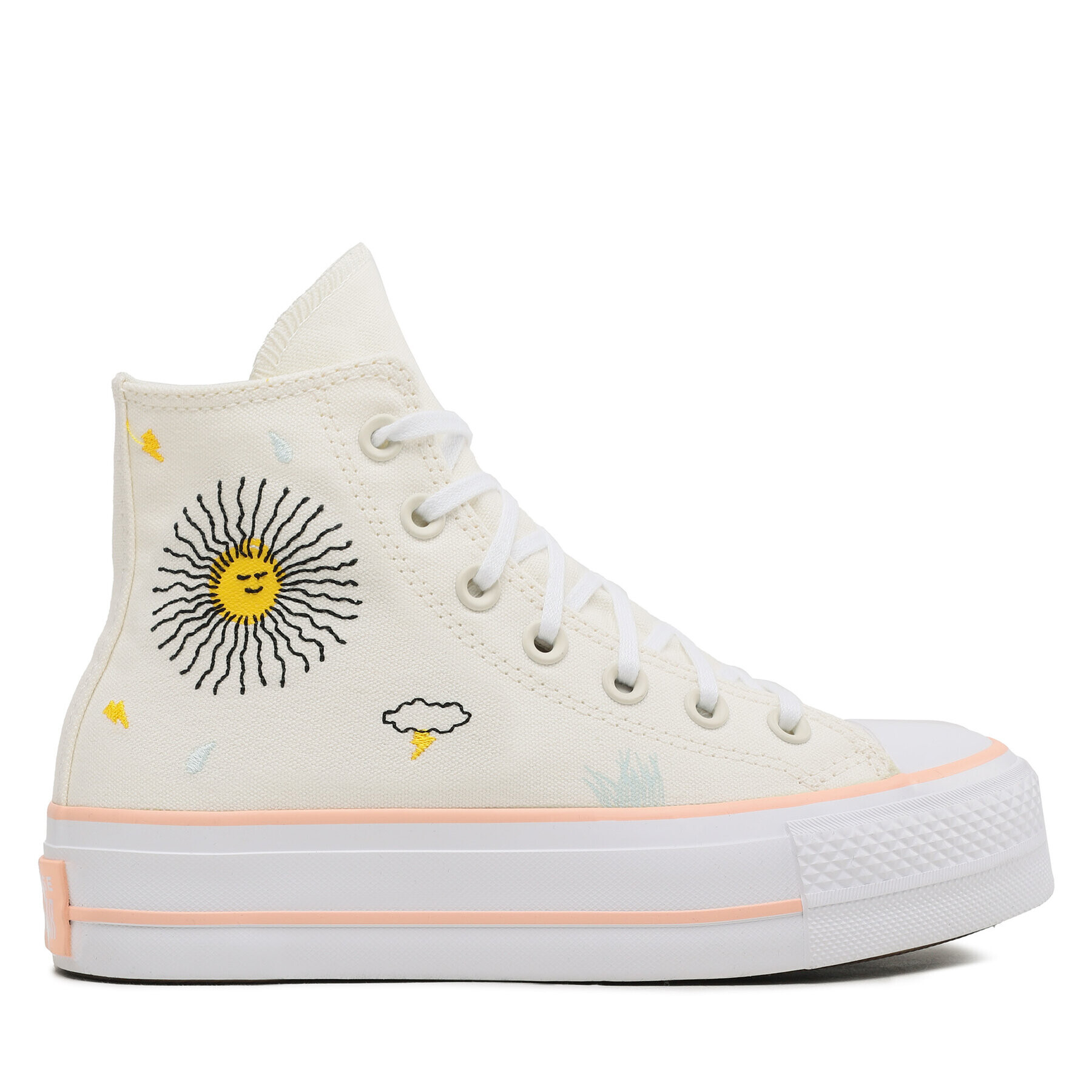 Converse Teniși Chuck Taylor All Star Lift A03516C Écru - Pled.ro