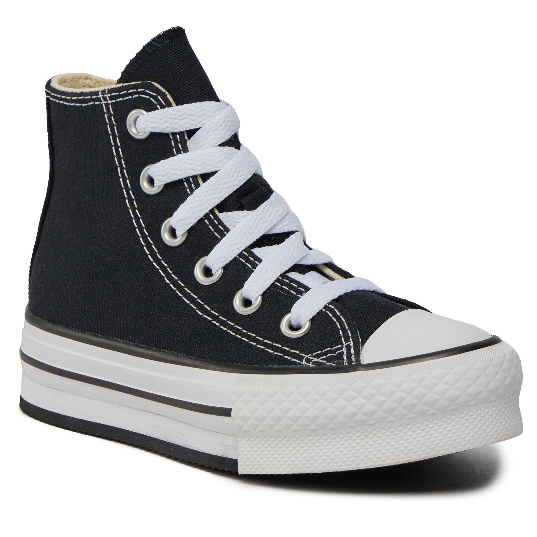 Converse Teniși Chuck Taylor All Star Lift Platform High Top Little Kids 372859C Negru - Pled.ro