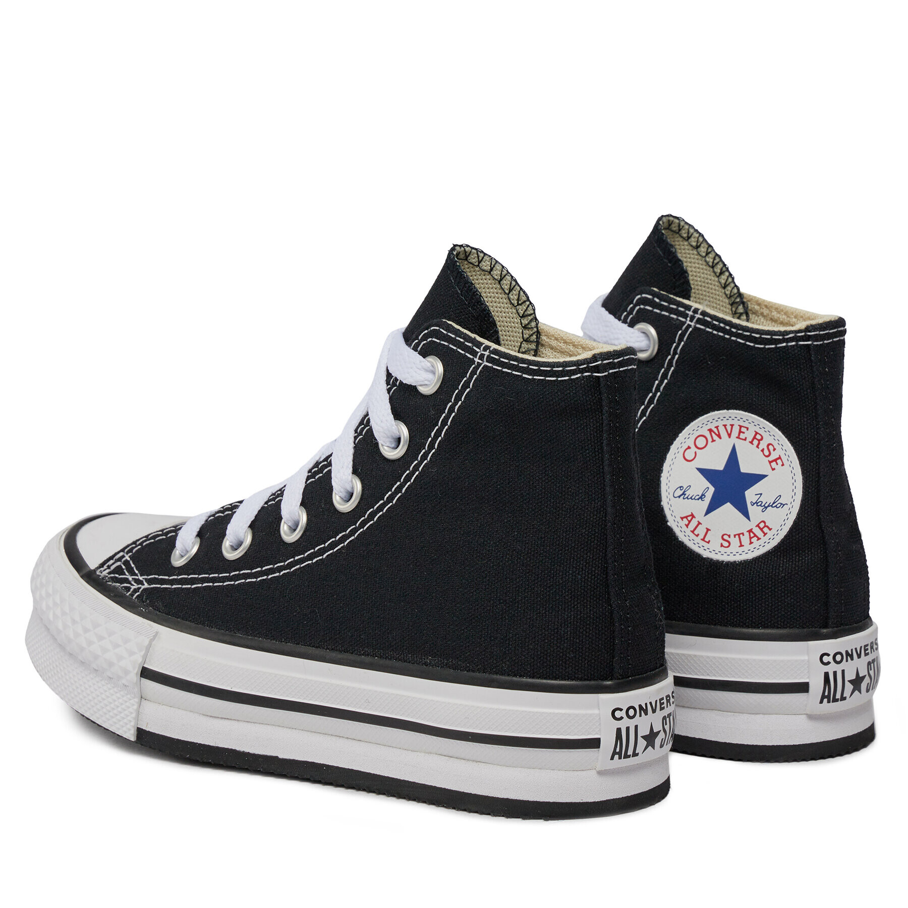 Converse Teniși Chuck Taylor All Star Lift Platform High Top Little Kids 372859C Negru - Pled.ro