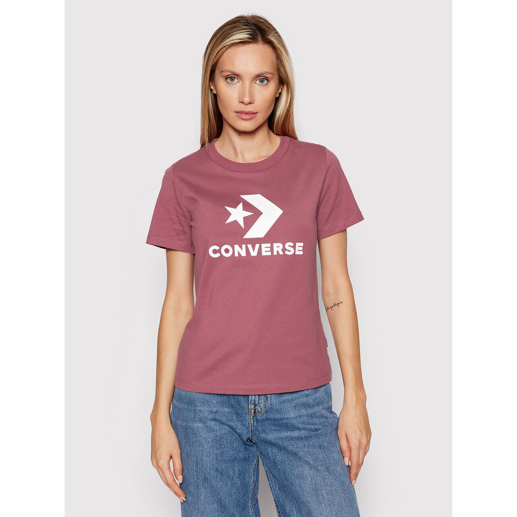 Converse Tricou 10018569-A33 Roz Regular Fit - Pled.ro