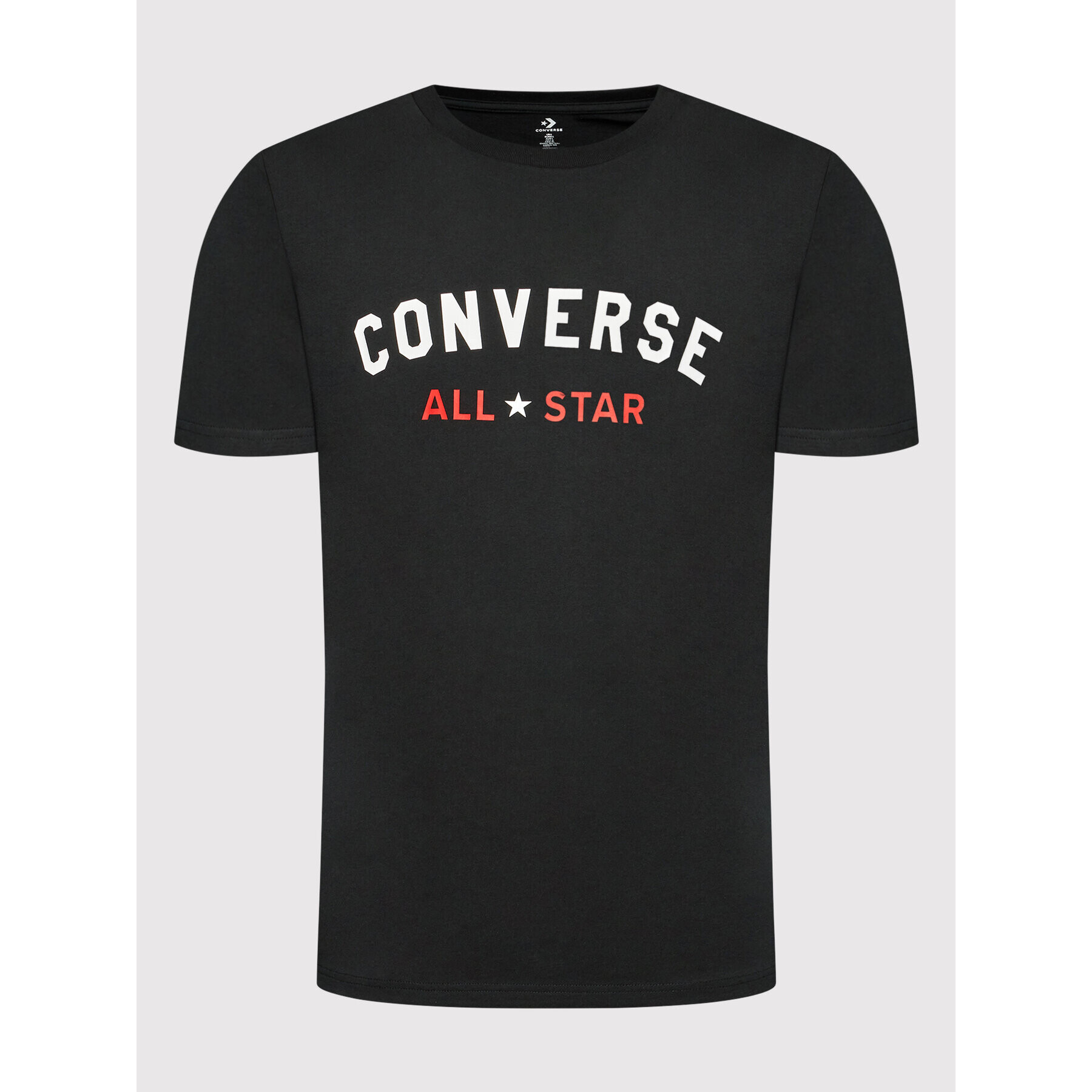 Converse Tricou All Varsity Graphic 10023260-A02 Negru Standard Fit - Pled.ro