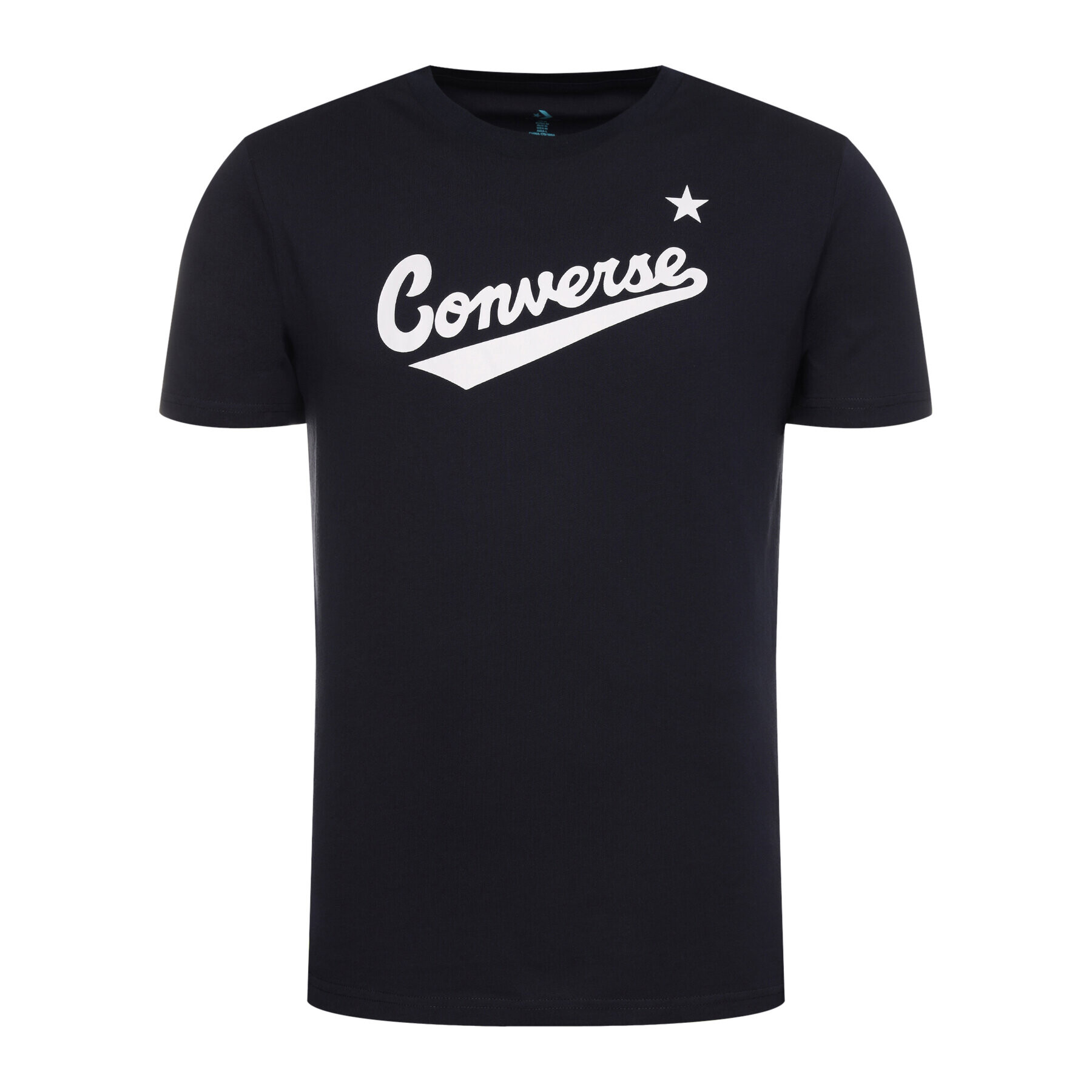 Converse Tricou Center Front Logo 10018235-A08 Bleumarin Regular Fit - Pled.ro