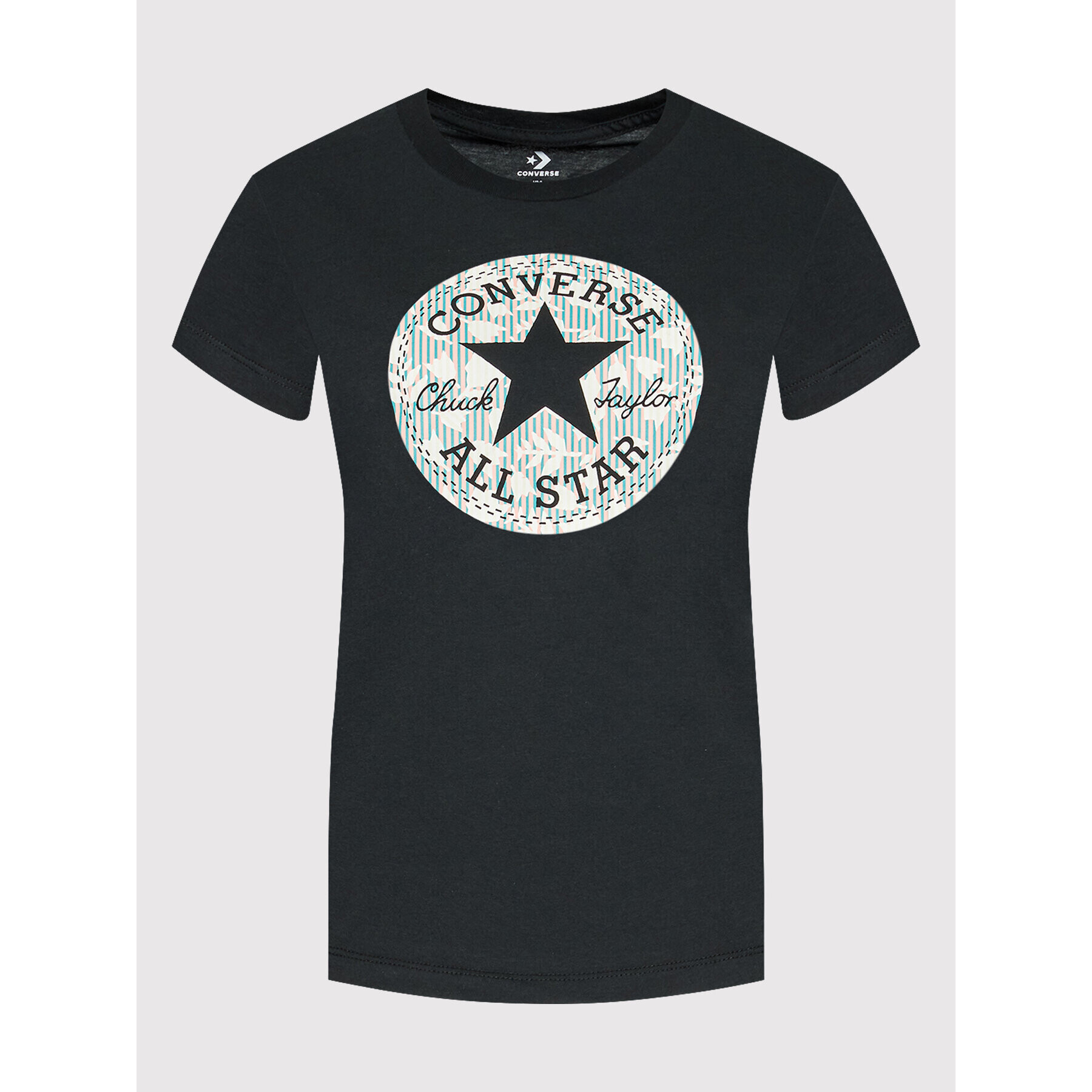 Converse Tricou Chuck Patch Infill 10022955-A01 Negru Standard Fit - Pled.ro