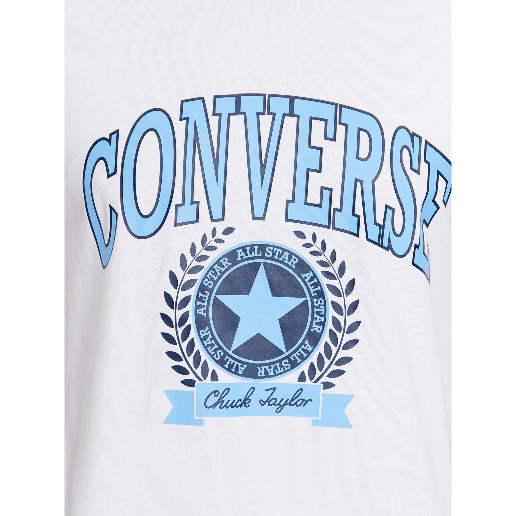 Converse Tricou Chuck Retro Collegiate Ss Tee 10025275-A02 Alb Regular Fit - Pled.ro