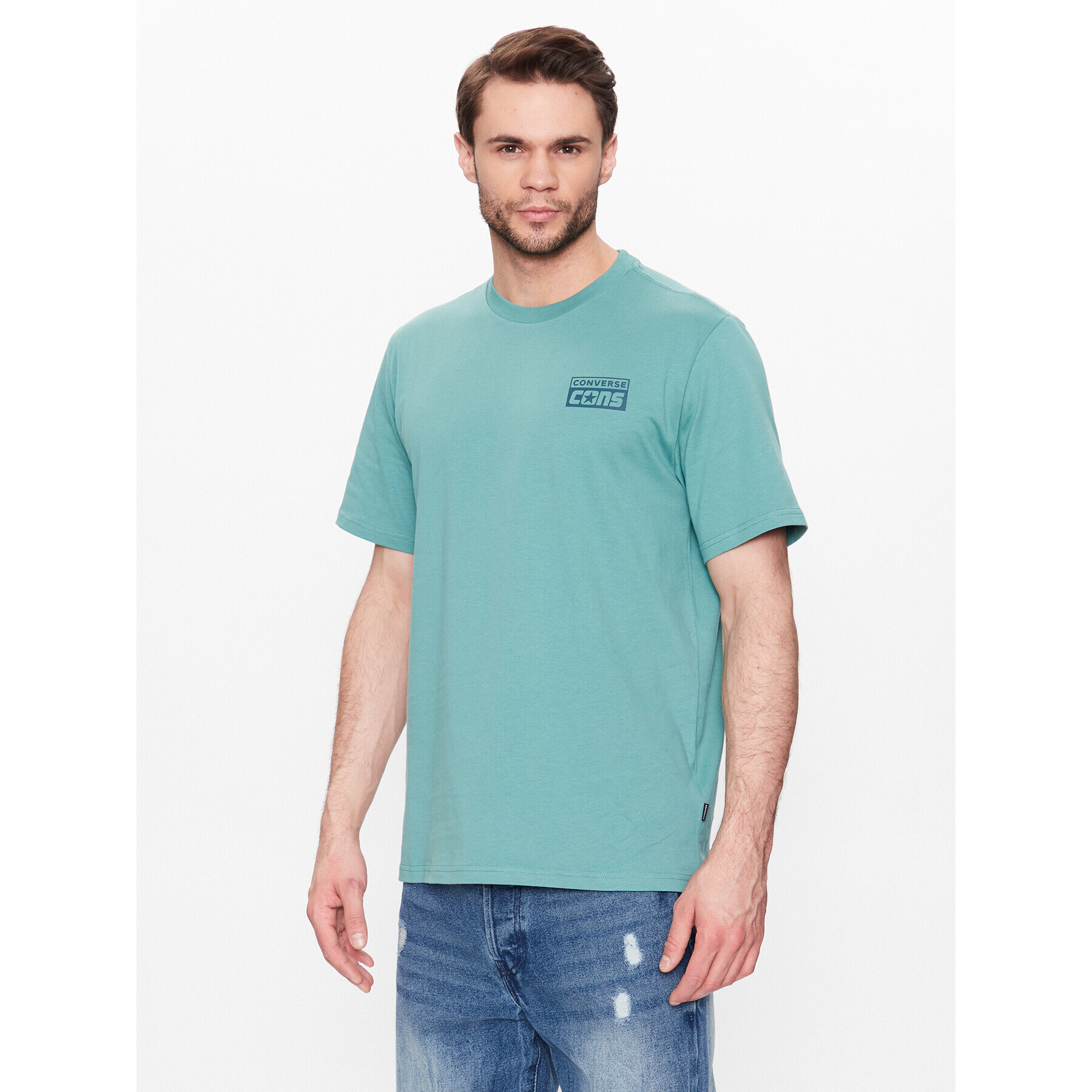 Converse Tricou Cons 10021134-A15 Verde Regular Fit - Pled.ro