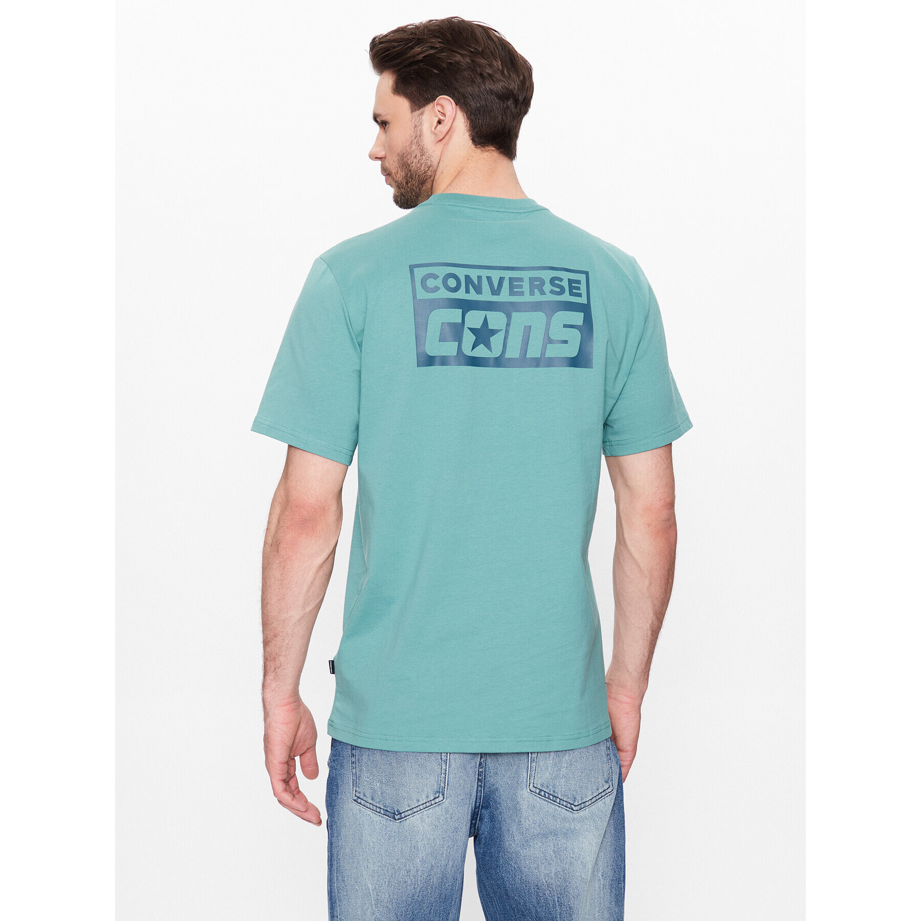 Converse Tricou Cons 10021134-A15 Verde Regular Fit - Pled.ro