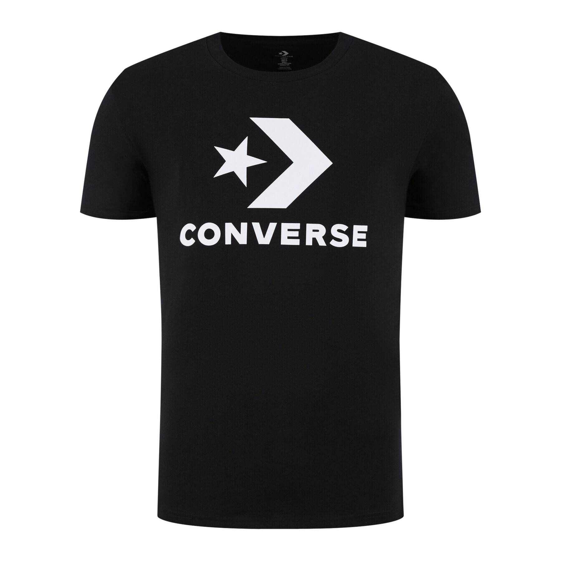 Converse Tricou Star Chevron Tee 10018568-A01 Negru Regular Fit - Pled.ro