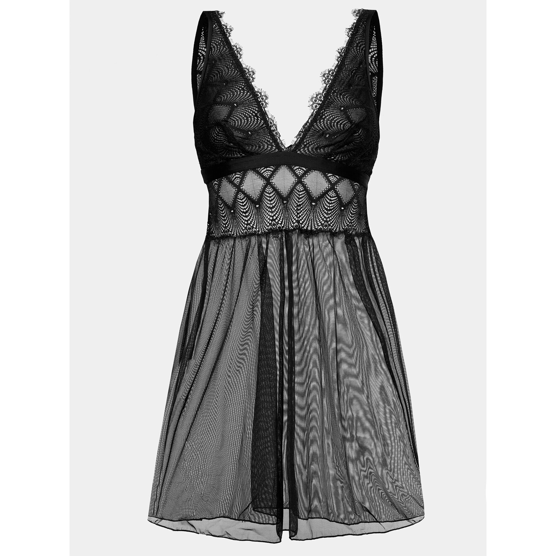 Cosabella Cămașă de noapte Allure Babydoll ALLUR2621 Negru Regular Fit - Pled.ro