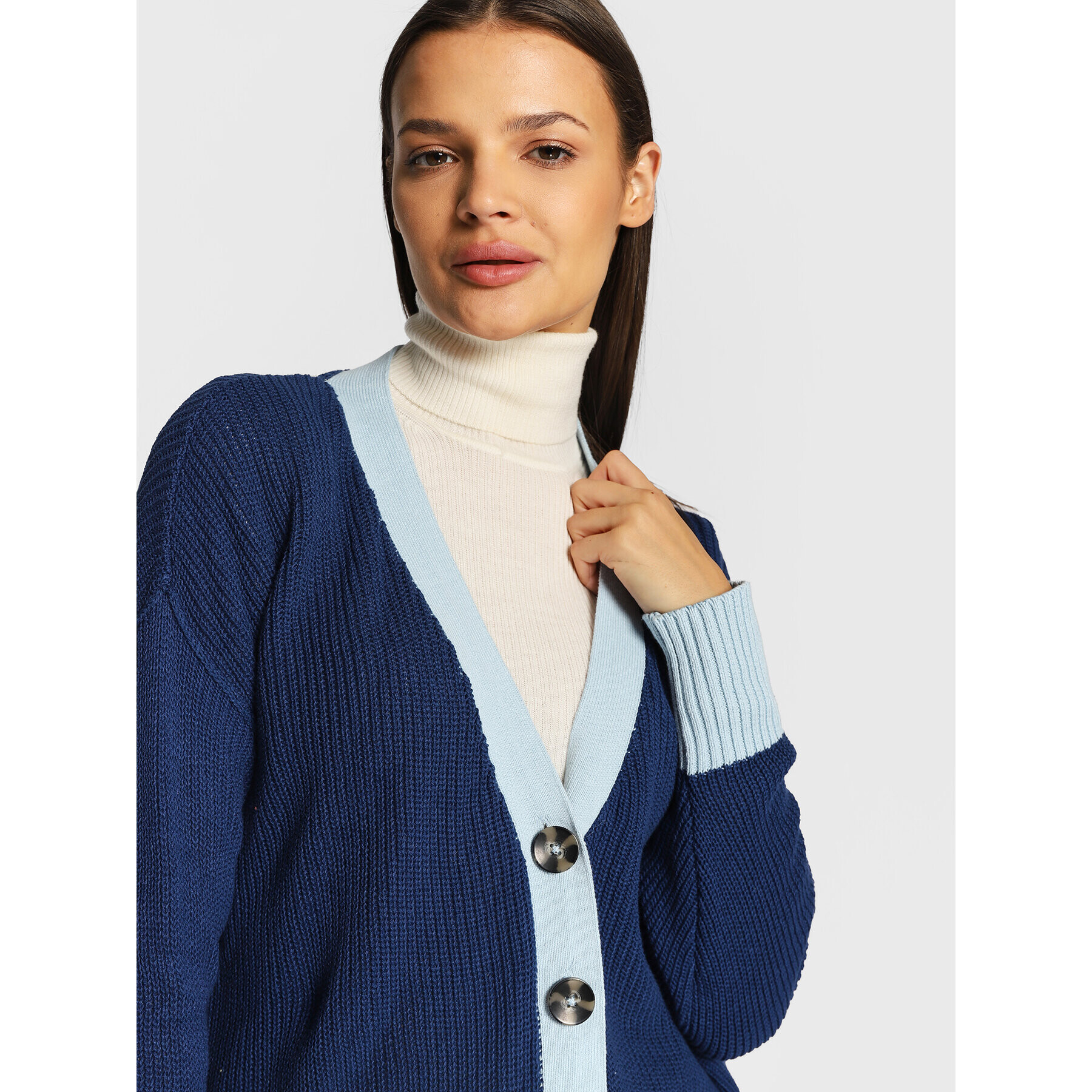 Cotton On Cardigan 2055031 Albastru Regular Fit - Pled.ro