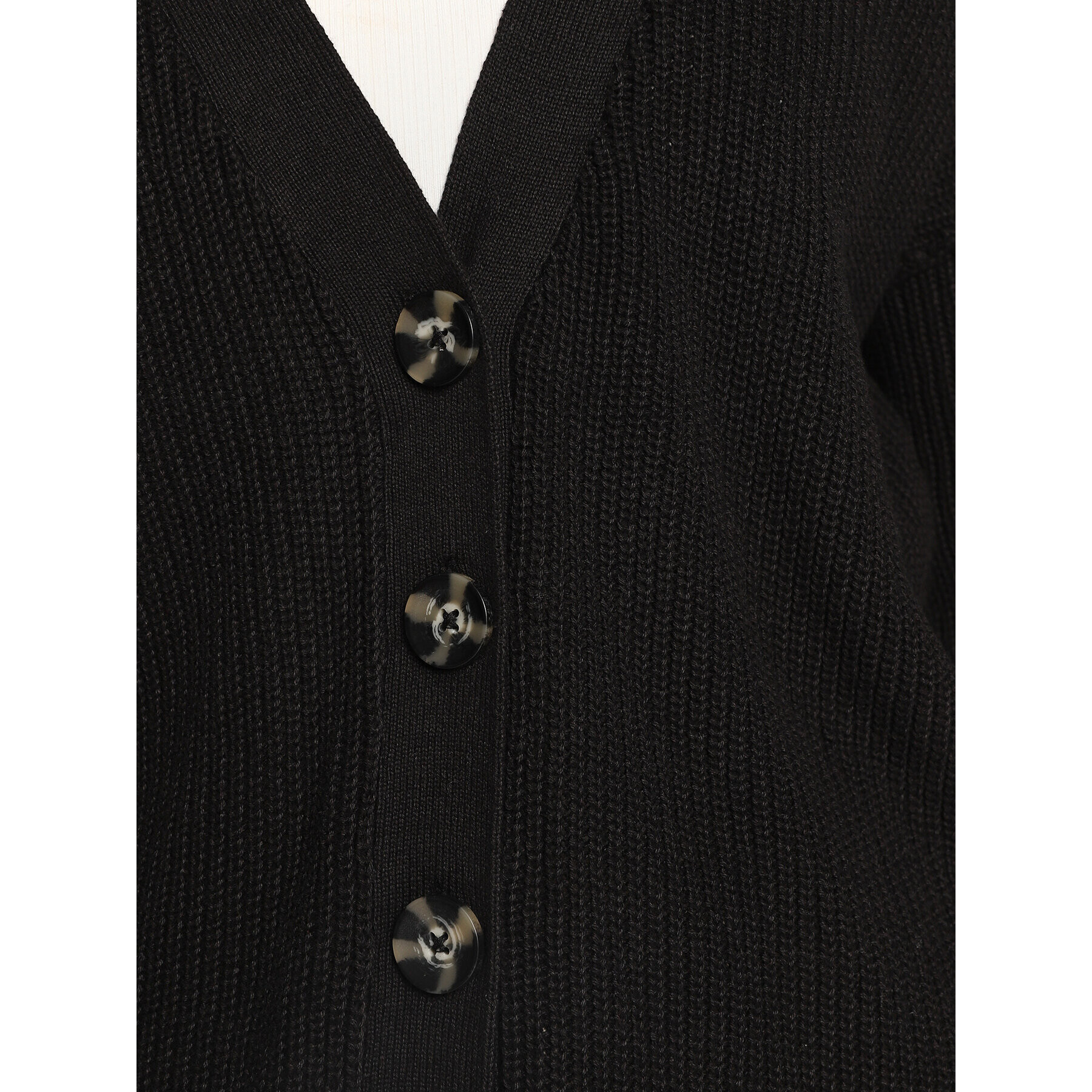 Cotton On Cardigan 2055031 Negru Regular Fit - Pled.ro