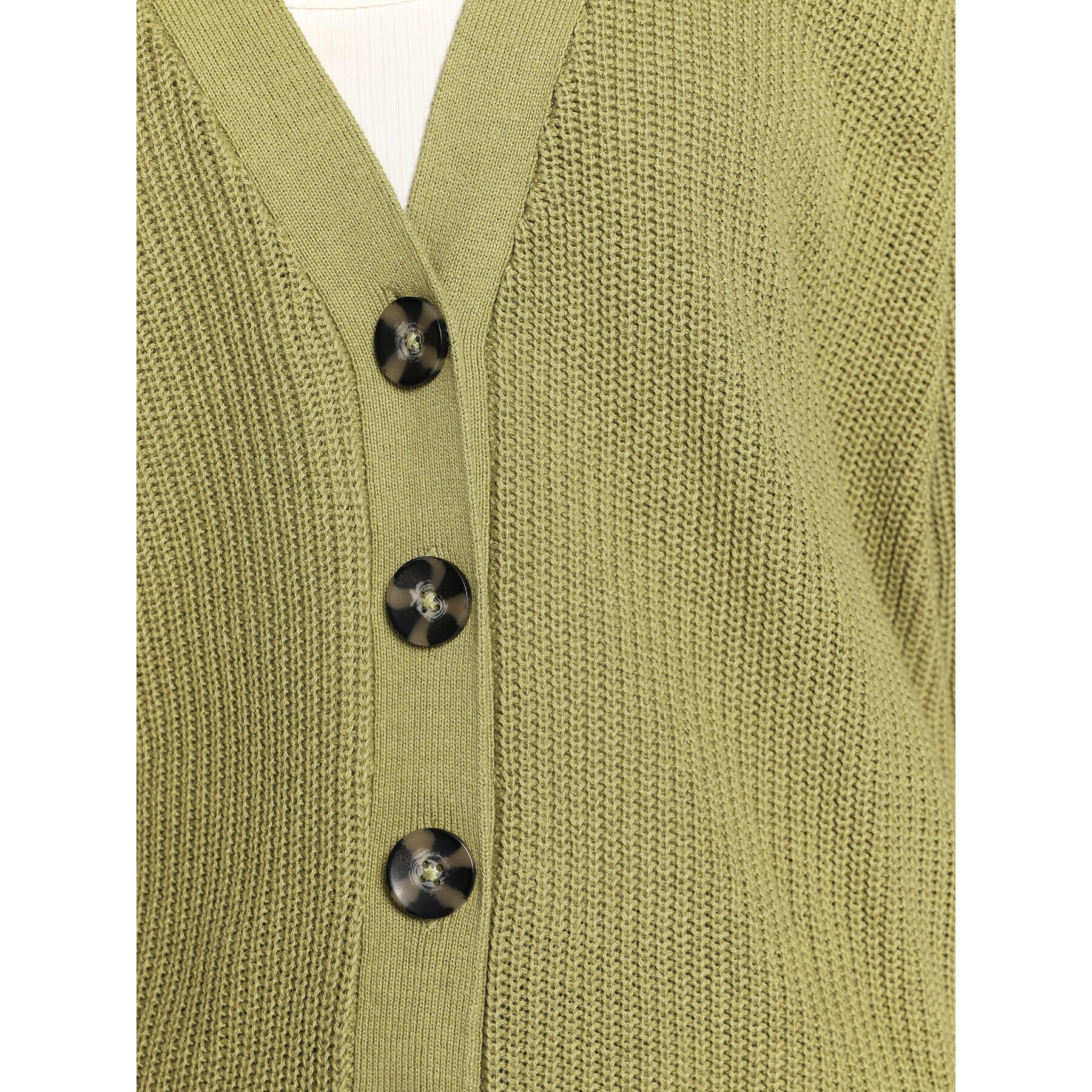 Cotton On Cardigan 2055031 Verde Regular Fit - Pled.ro