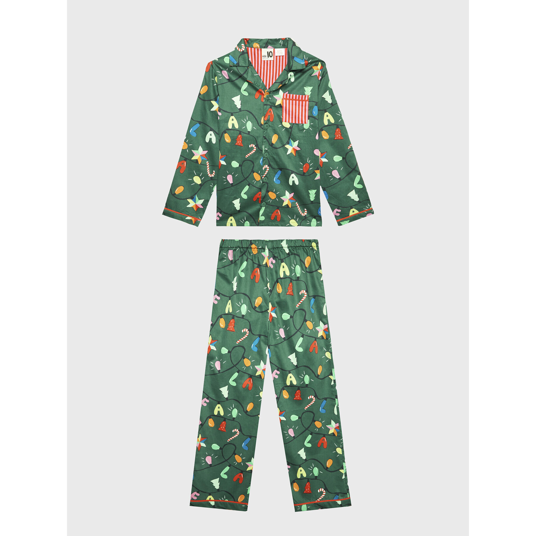 Cotton On Kids Pijama 7342255 Verde Regular Fit - Pled.ro