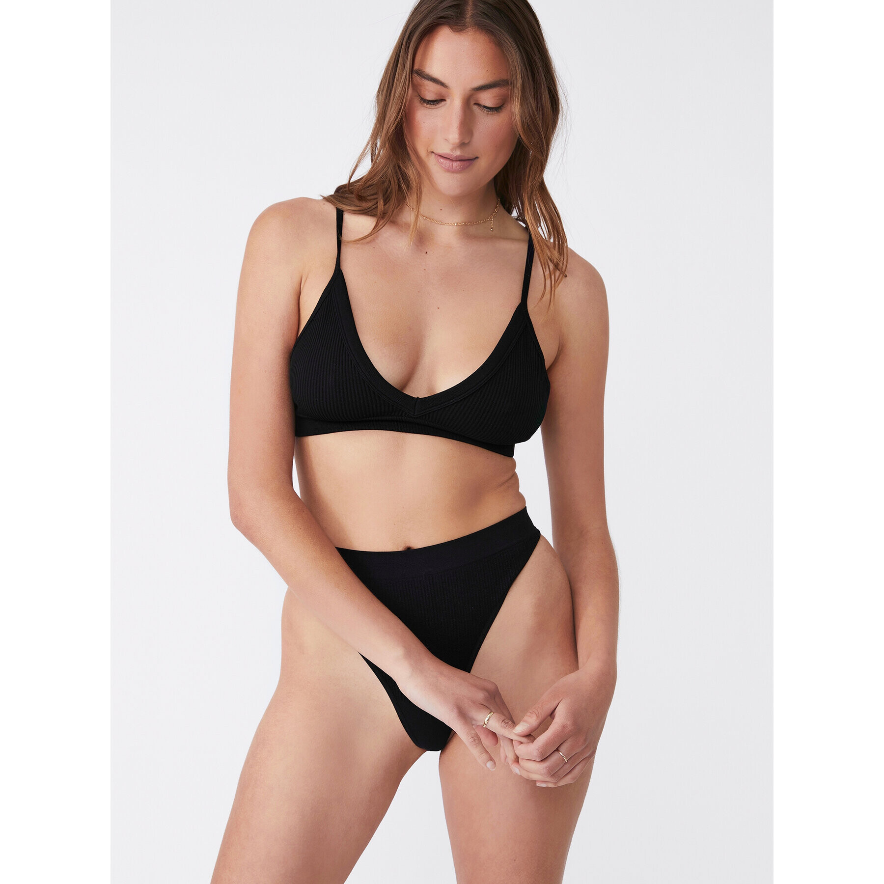 Cotton On Sutien Bralette 6332831 Negru - Pled.ro