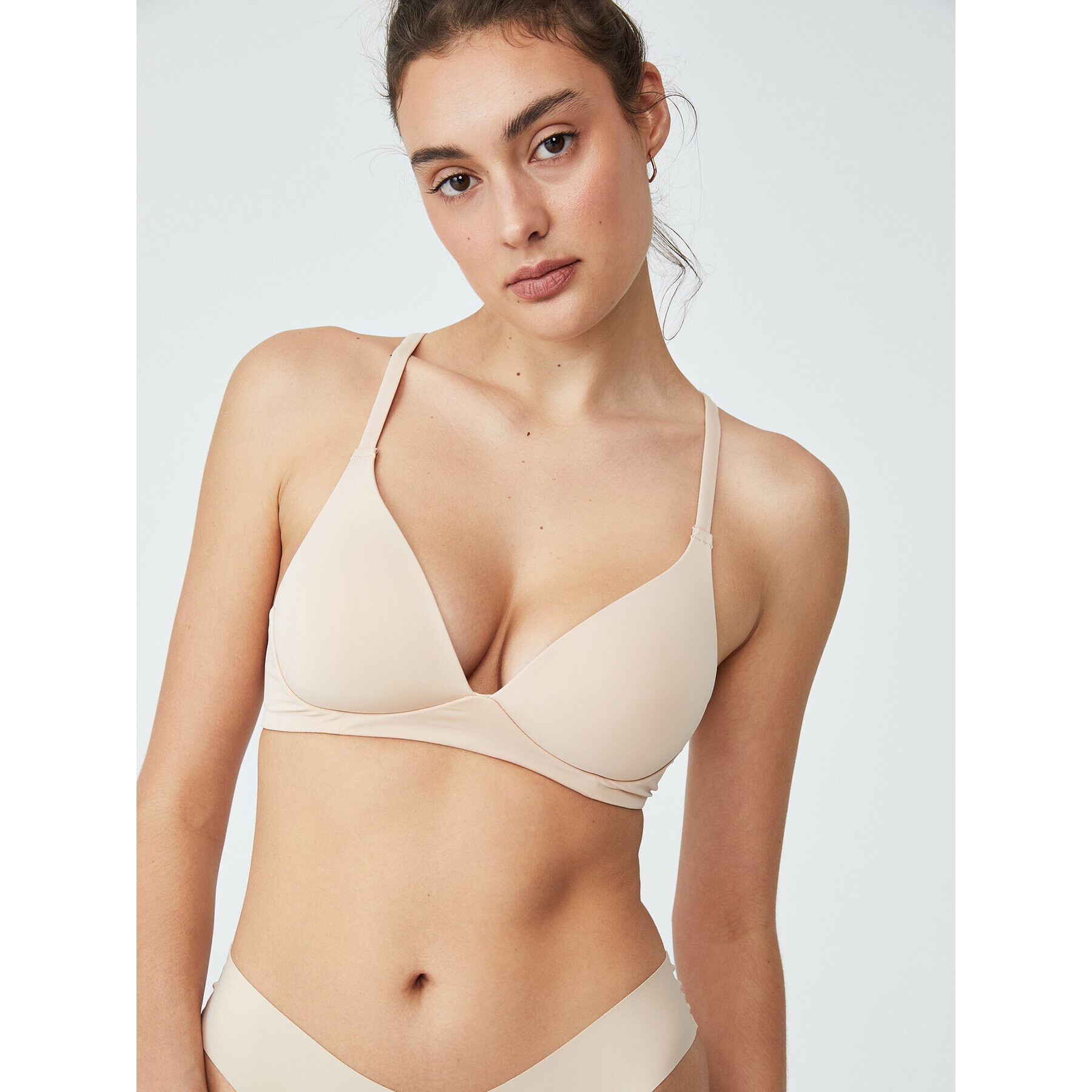 Cotton On Sutien fără armătură 668121 Bej - Pled.ro