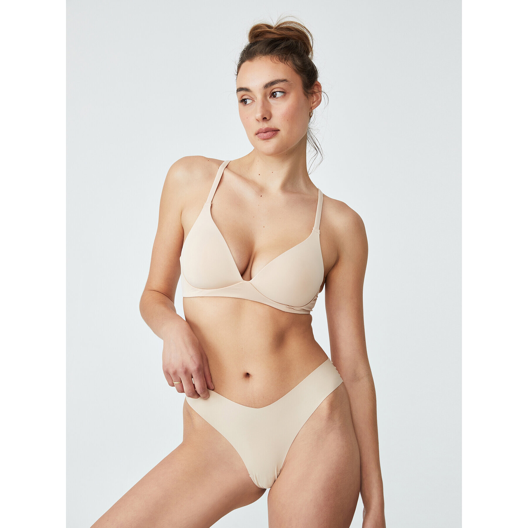 Cotton On Sutien fără armătură 668121 Bej - Pled.ro