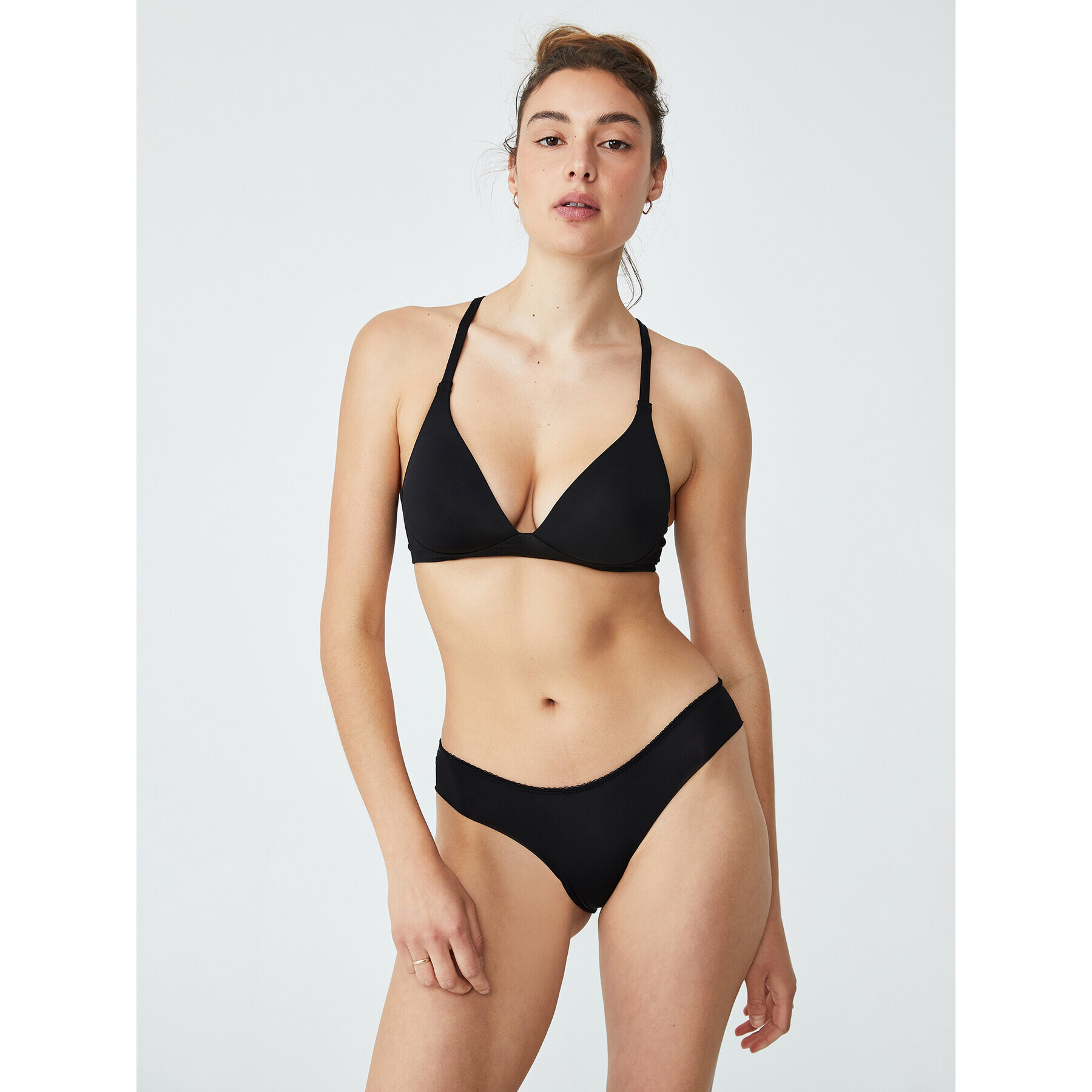 Cotton On Sutien fără armătură 668121 Negru - Pled.ro