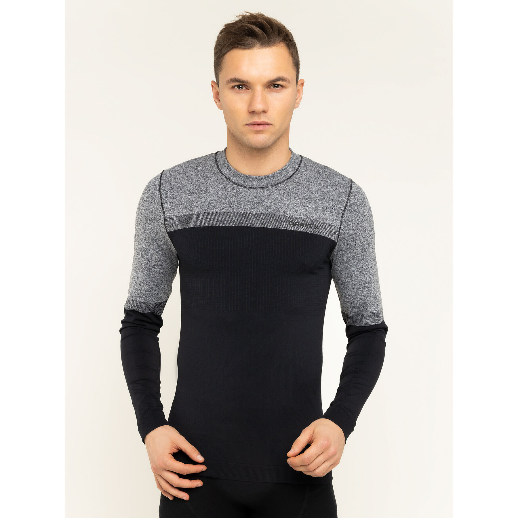 Craft Lenjerie de corp termoactivă partea de sus Warm intensity 1907924 Negru Slim Fit - Pled.ro