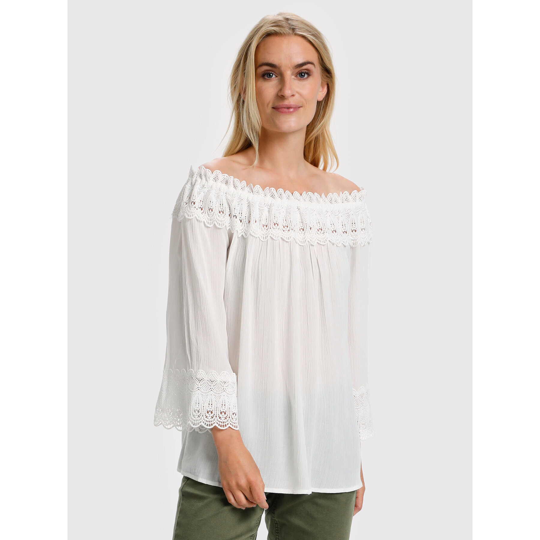 Cream Bluză Bea 10608022 Alb Relaxed Fit - Pled.ro