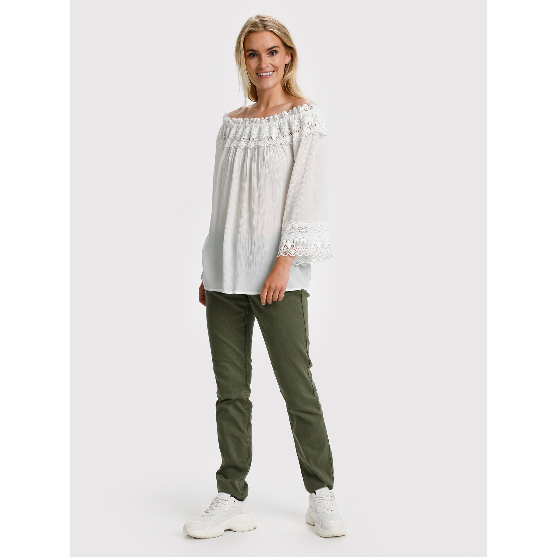 Cream Bluză Bea 10608022 Alb Relaxed Fit - Pled.ro