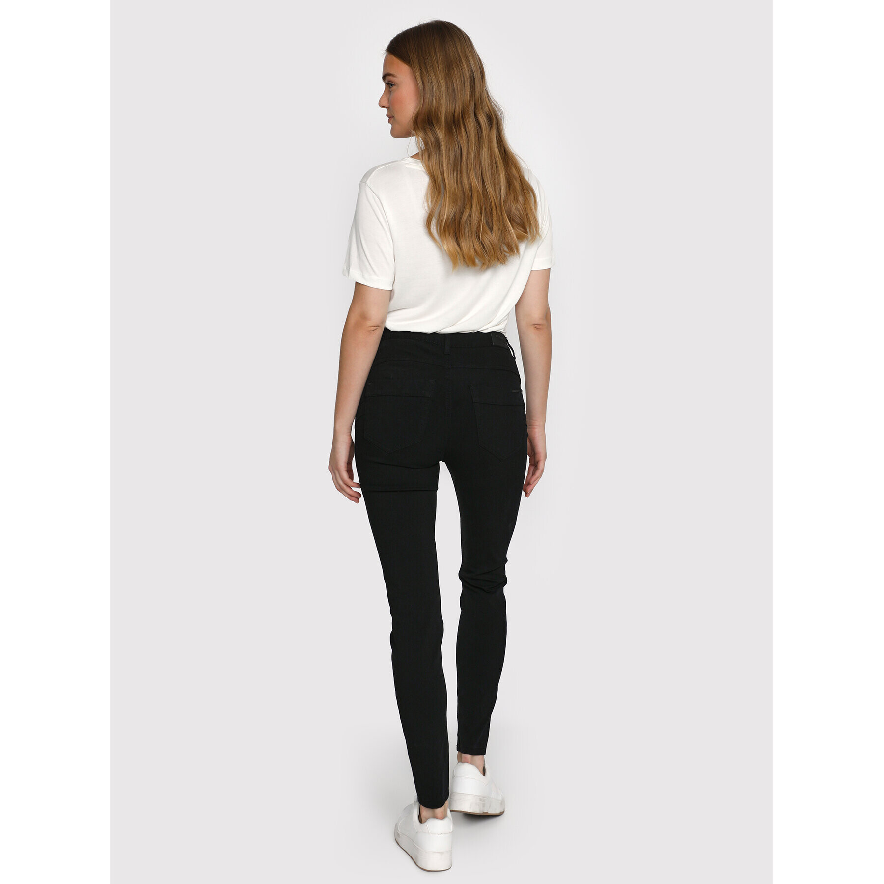 Cream Pantaloni din material Lani 10608021 Negru Shaped Fit - Pled.ro